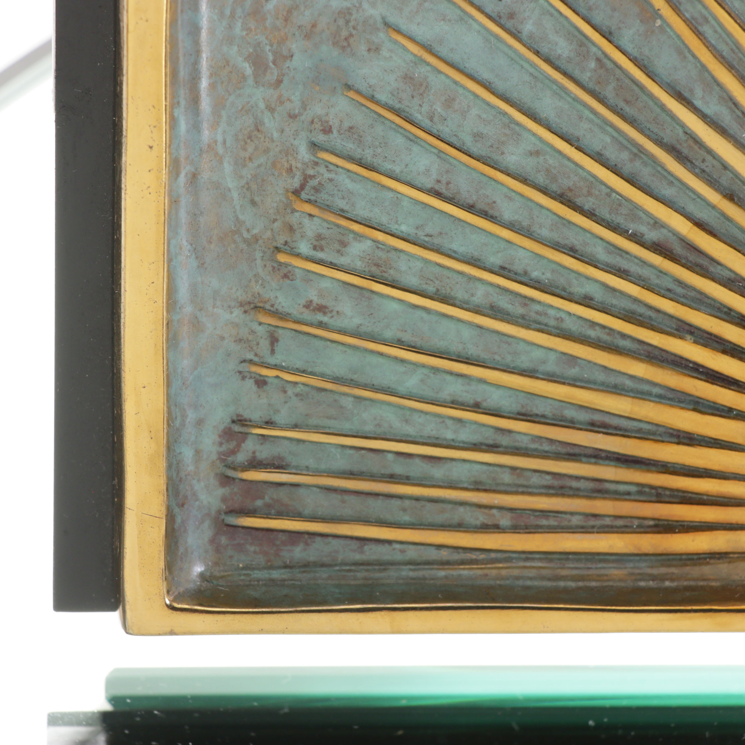 Erté Limited Edition "Femme Fatale" Cold Painted Bronze Vanity Mirror, 1985