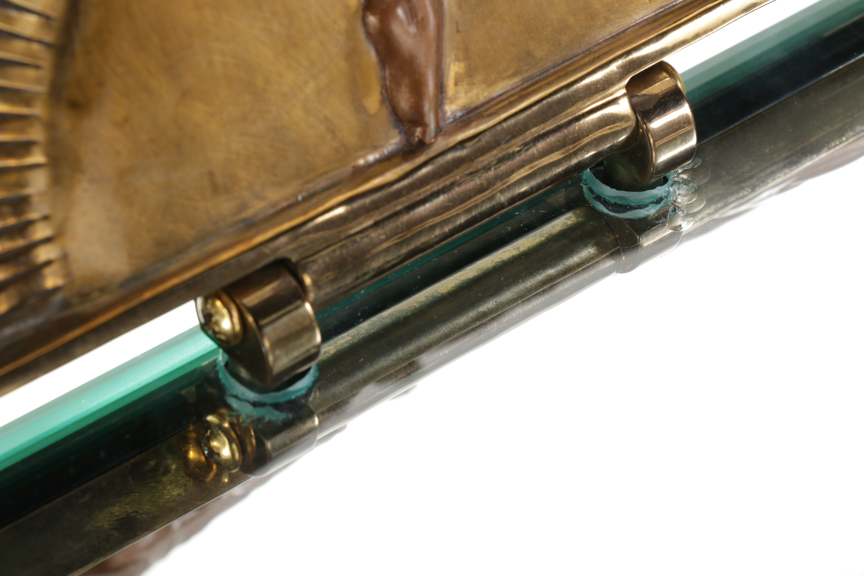 Erté Limited Edition "Femme Fatale" Cold Painted Bronze Vanity Mirror, 1985