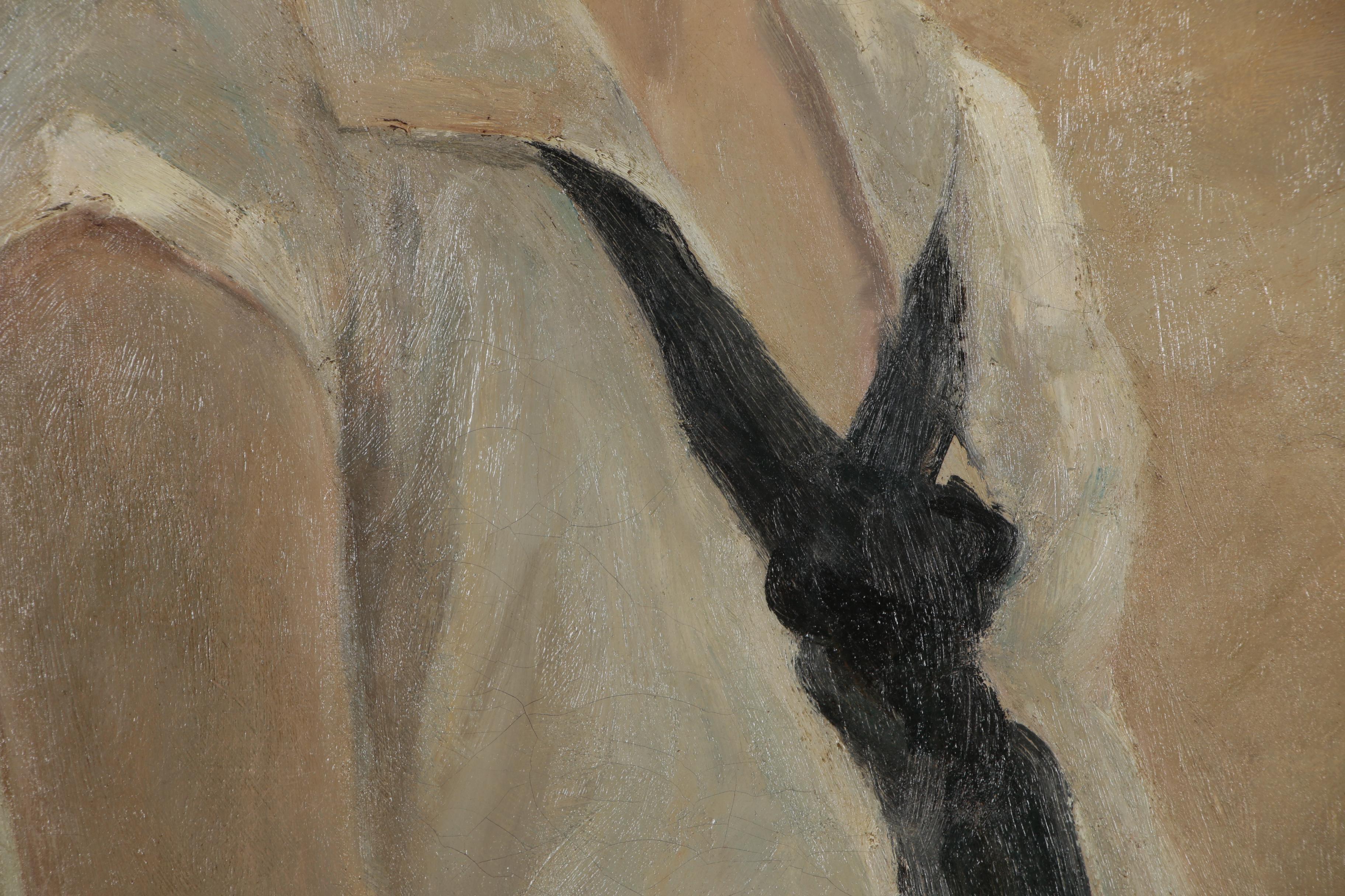 Charles Paul Gruppé Portrait Oil Painting, Early 20th Century