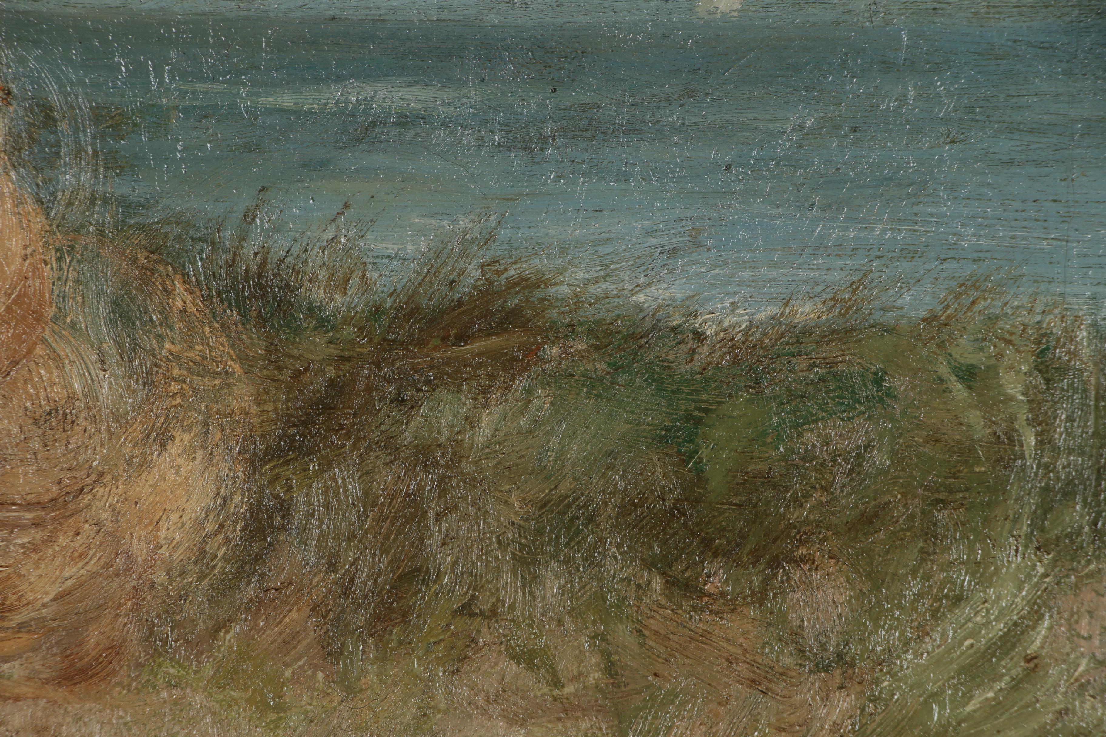 Charles Paul Gruppé Portrait Oil Painting, Early 20th Century