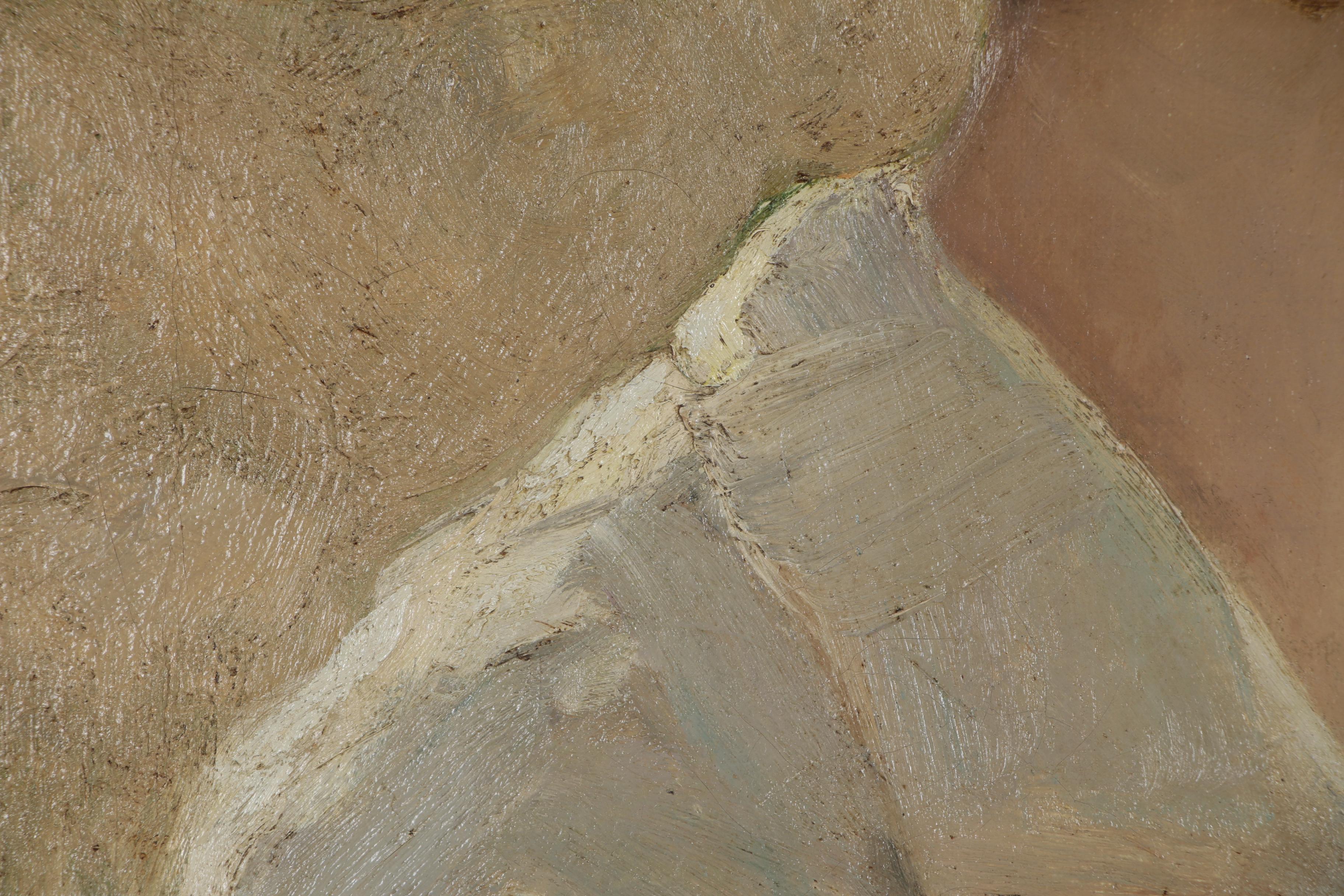 Charles Paul Gruppé Portrait Oil Painting, Early 20th Century