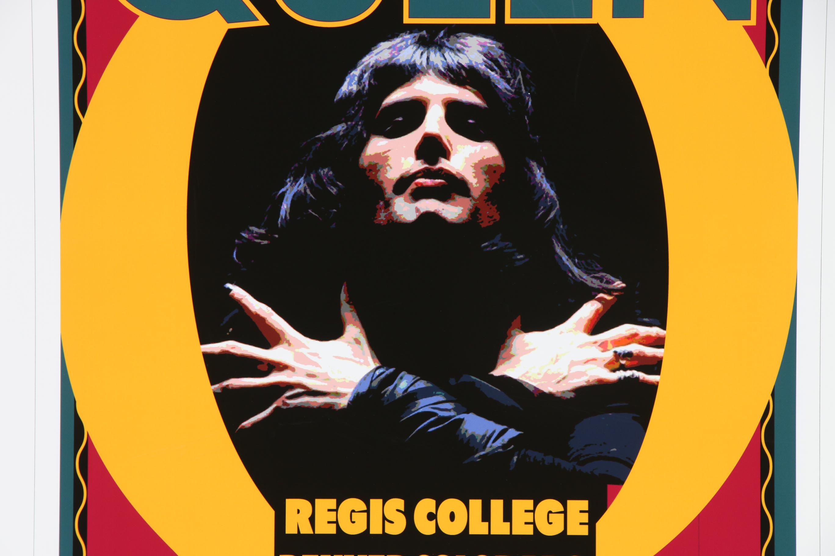 David Edward Byrd Giclée "Queen First Tour Regis College, Denver 1974"