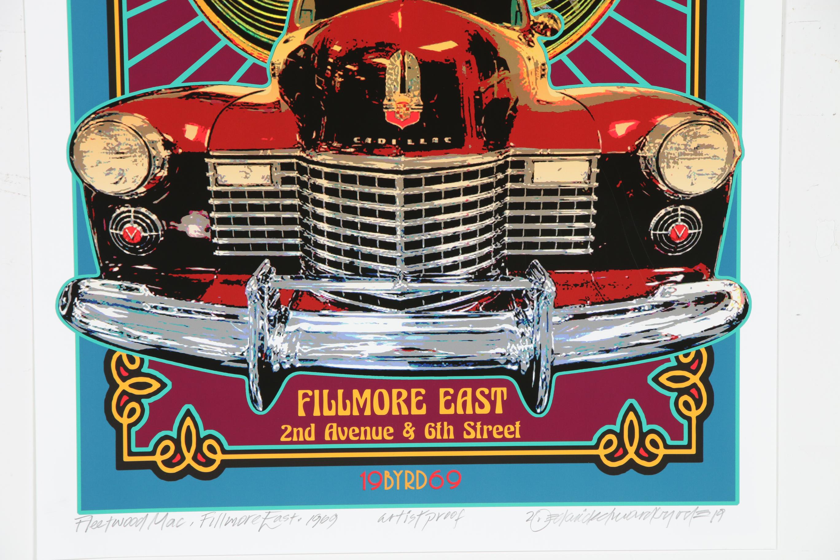 David Edward Byrd Giclée "Fleetwood Mac at the Fillmore East 1969"