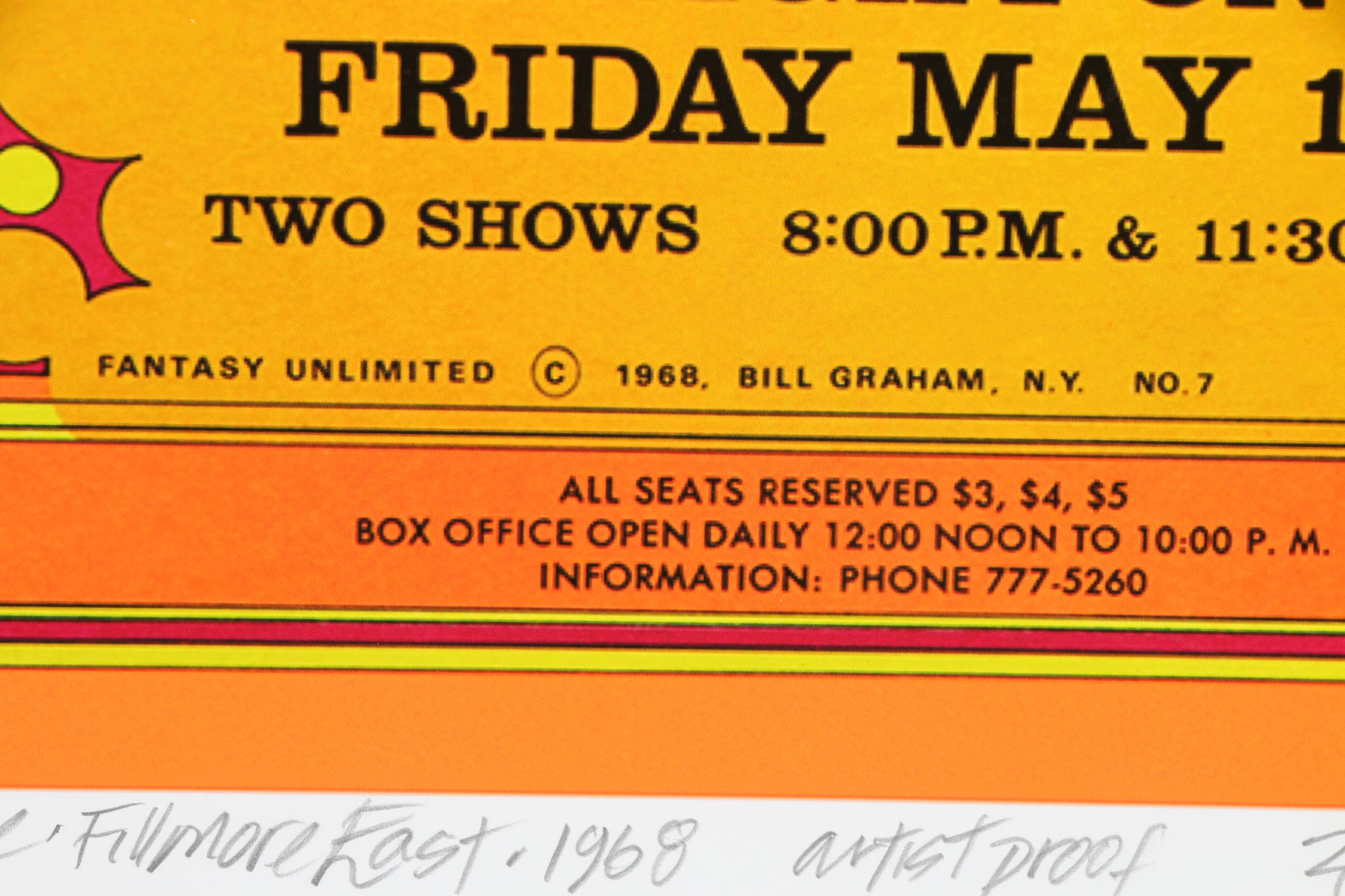 David Edward Byrd Giclée "Jimi Hendrix at the Fillmore East 1968"