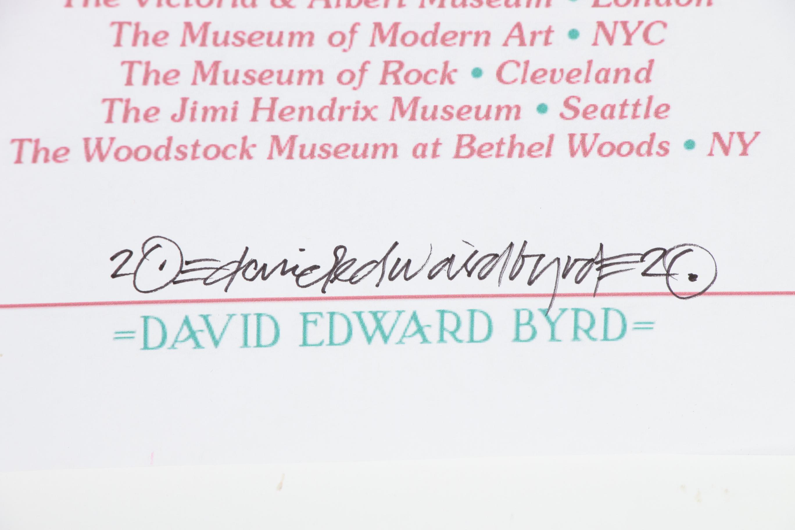 David Edward Byrd Giclée "Jimi Hendrix at the Fillmore East 1968"