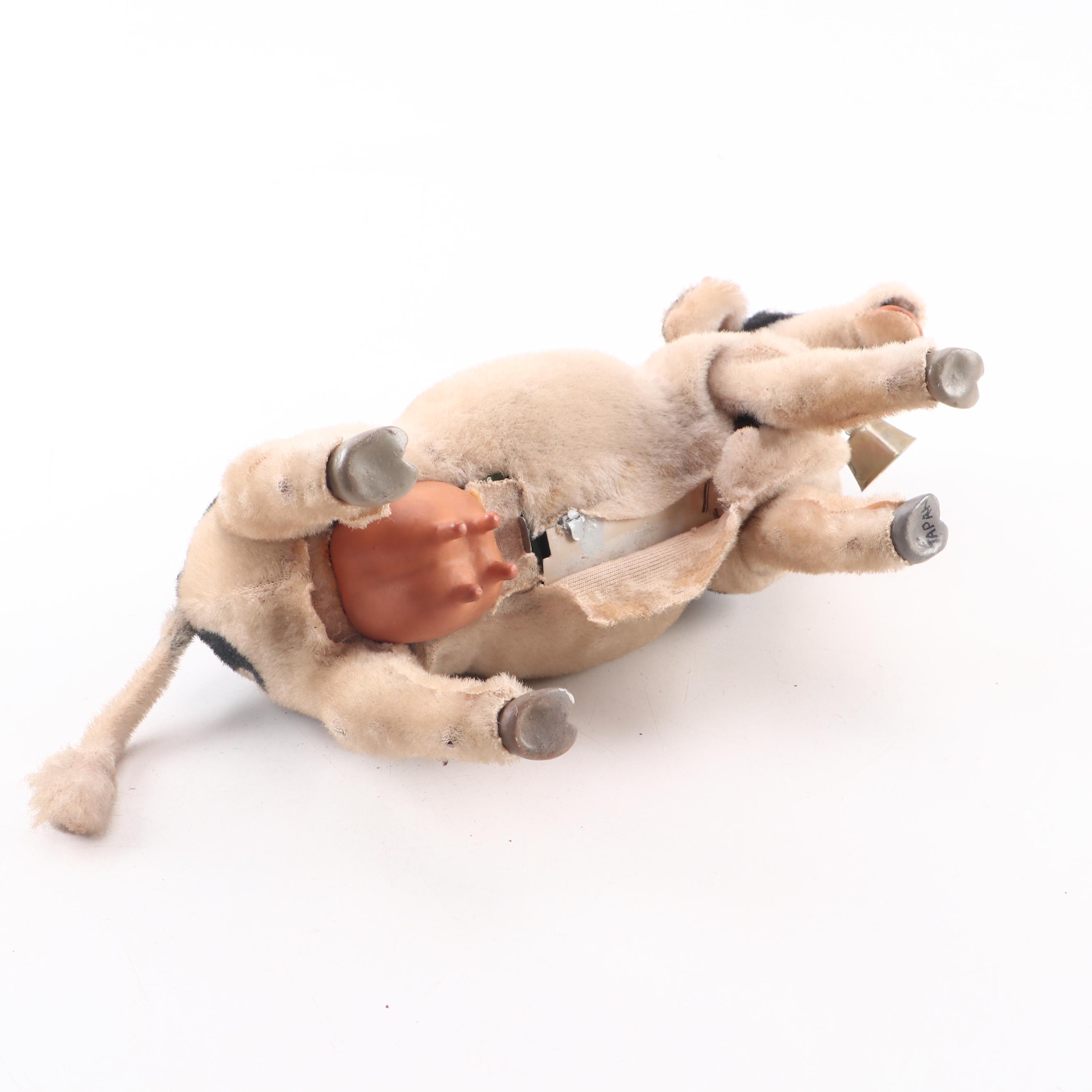 Japanese Battery Operated "Josie" Walking Cow Toy, Mid-20th Century
