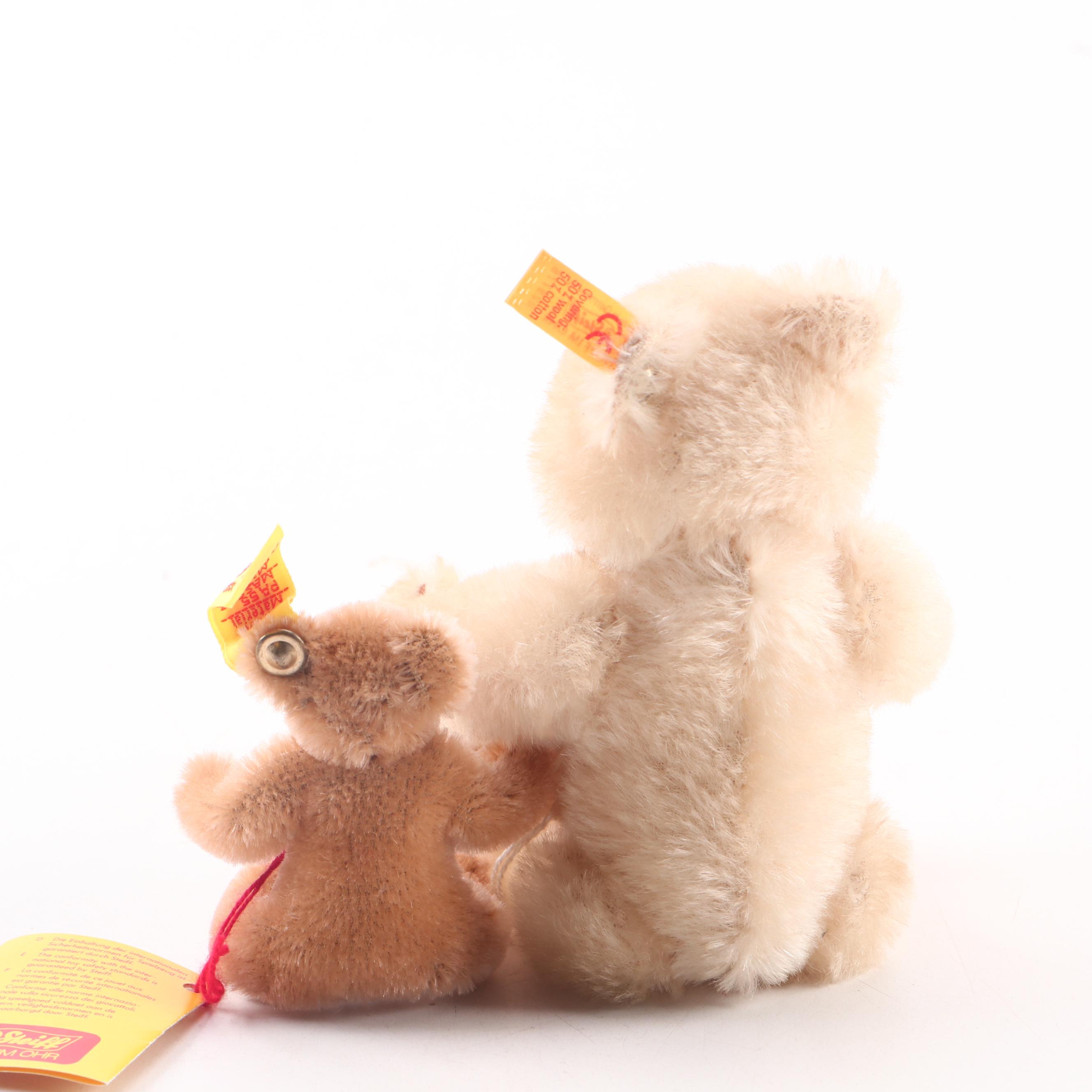 Steiff Stuff Mohair Bears Including "Dicky 1930" Replica Issue