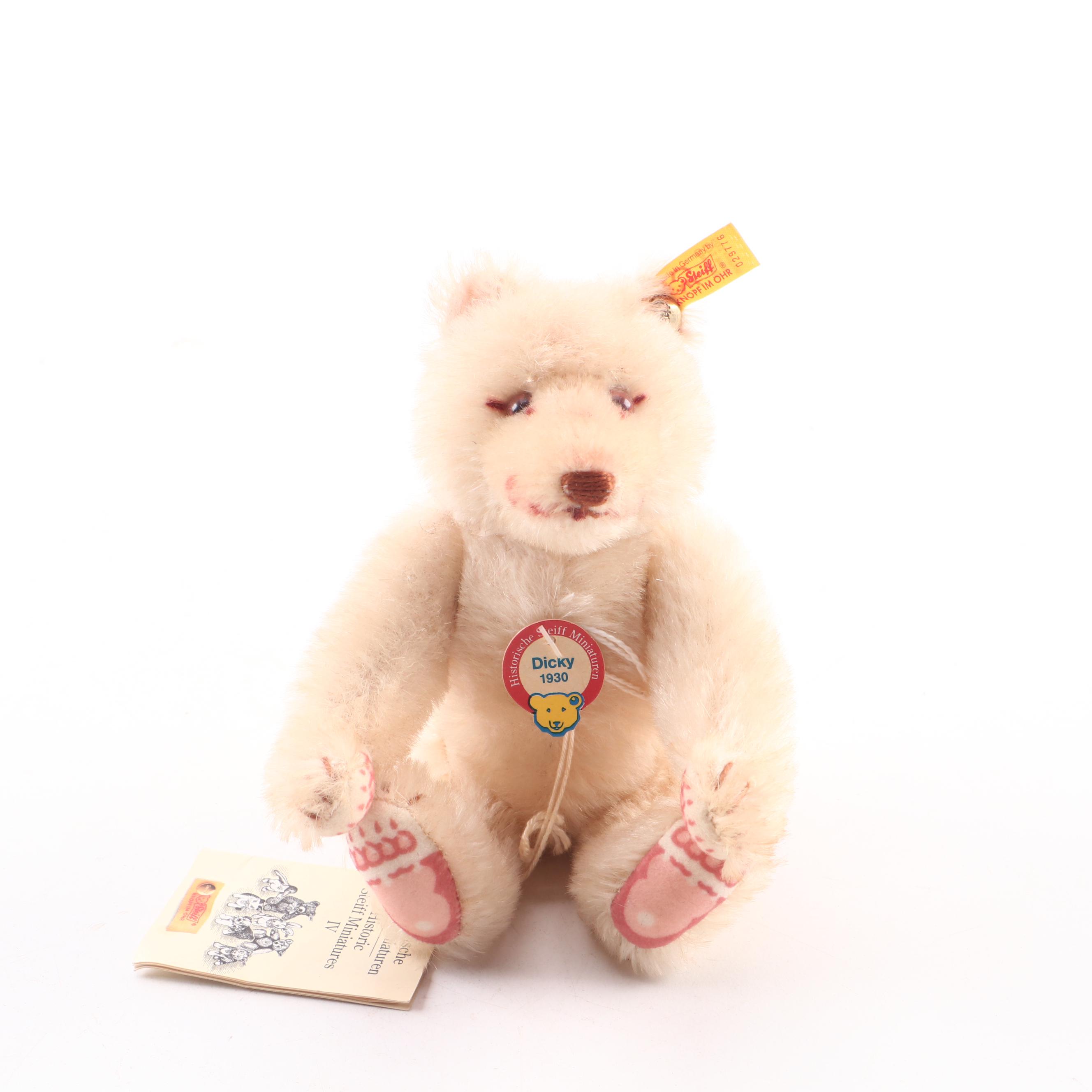 Steiff Stuff Mohair Bears Including "Dicky 1930" Replica Issue