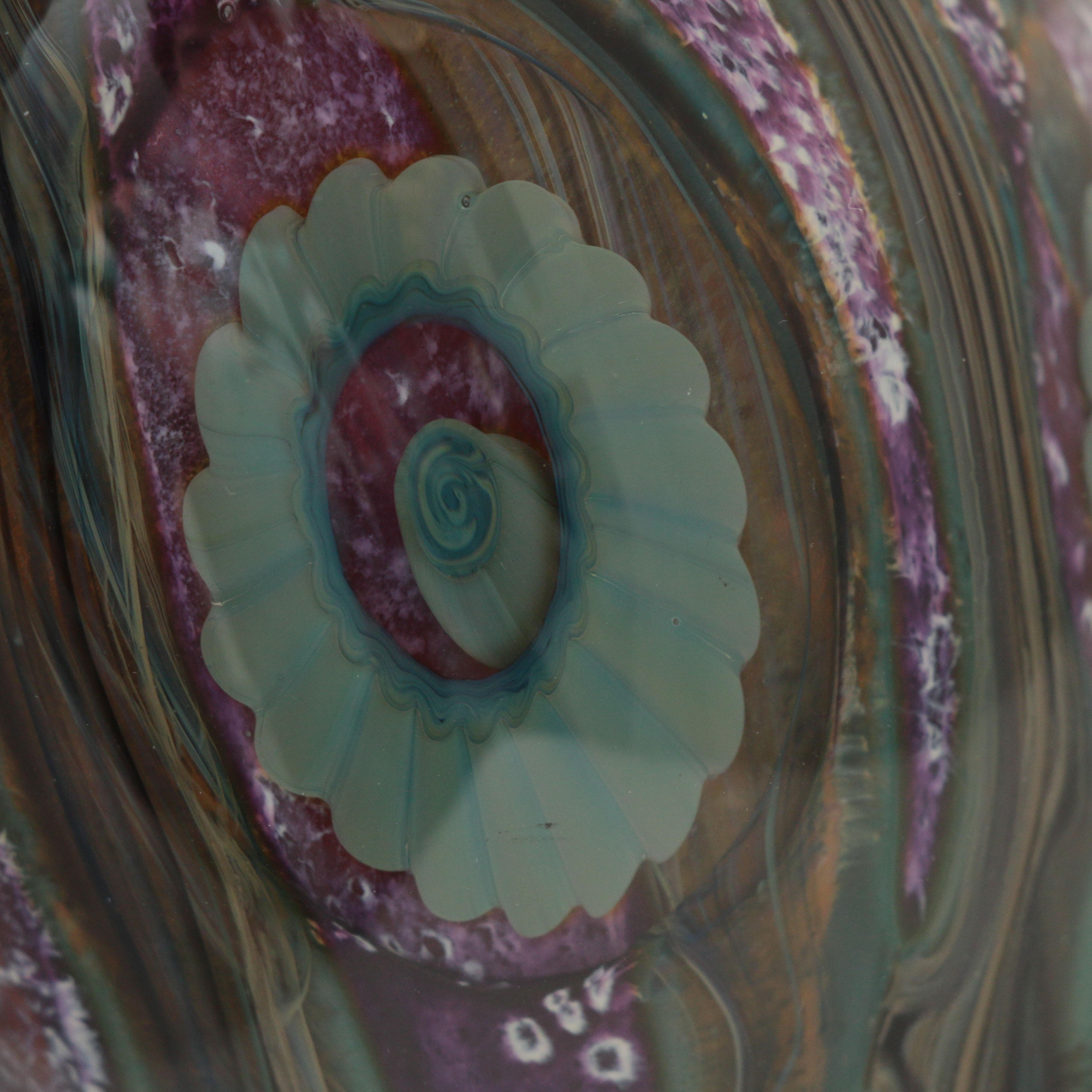 Robert Eickholt Hand Blown Art Glass Vase