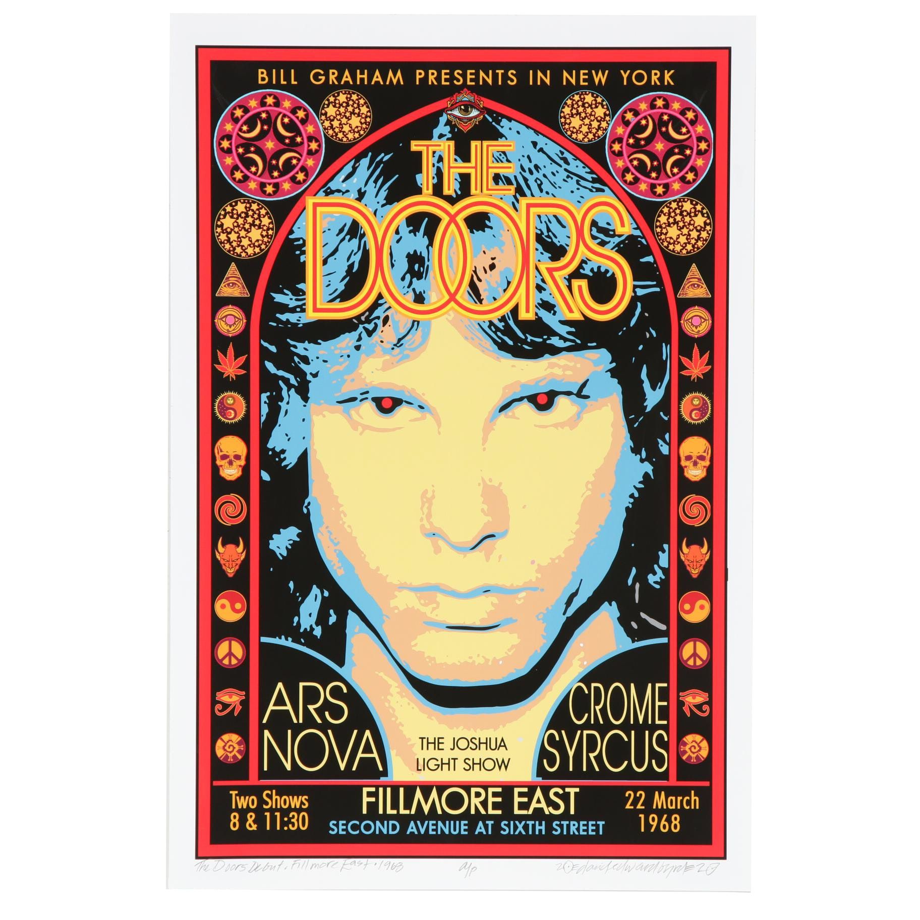 David Edward Byrd Giclée "The Doors - Debut - Fillmore East - 1969"
