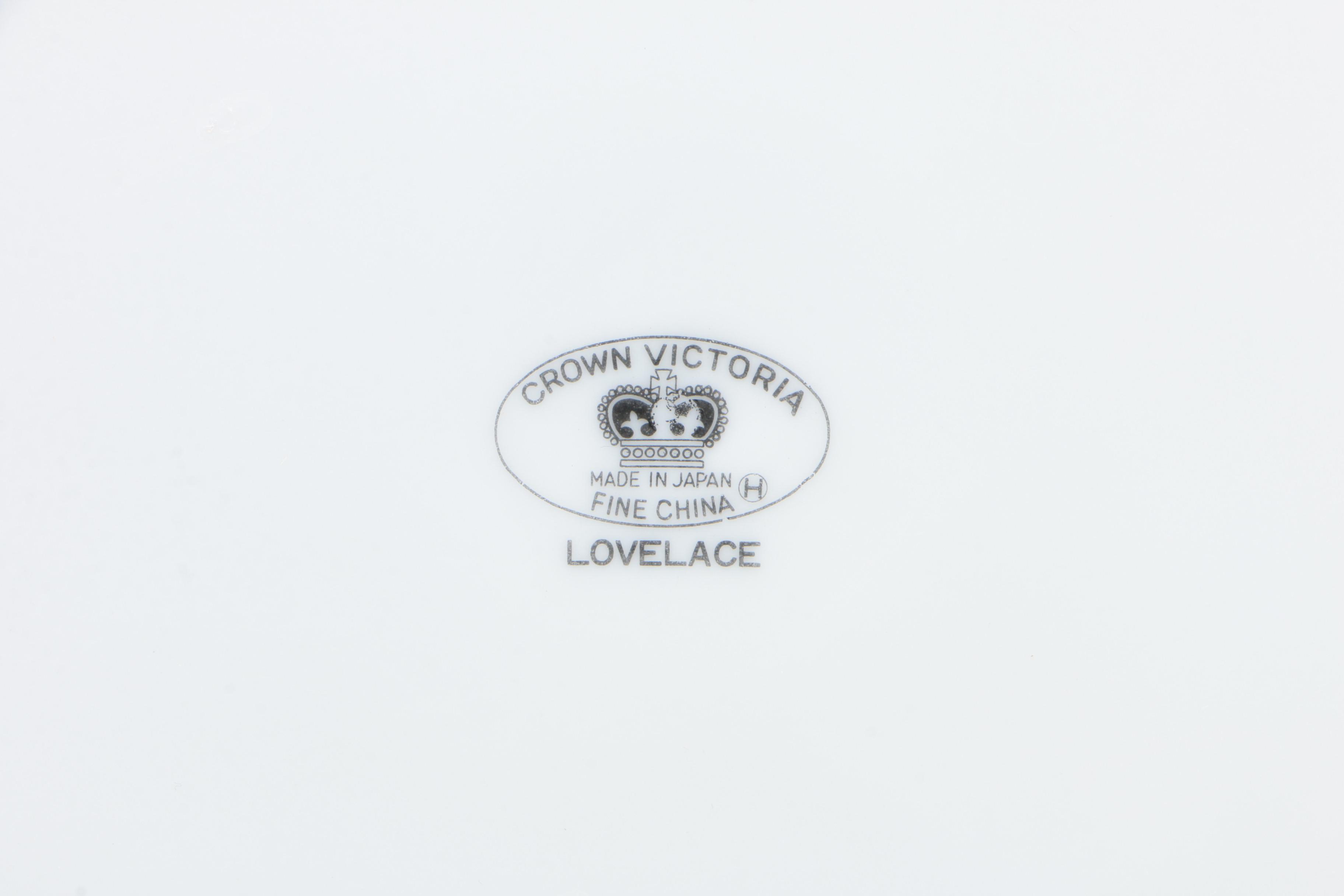 Crown Victoria "Lovelace" Bone China Dinner and Serveware