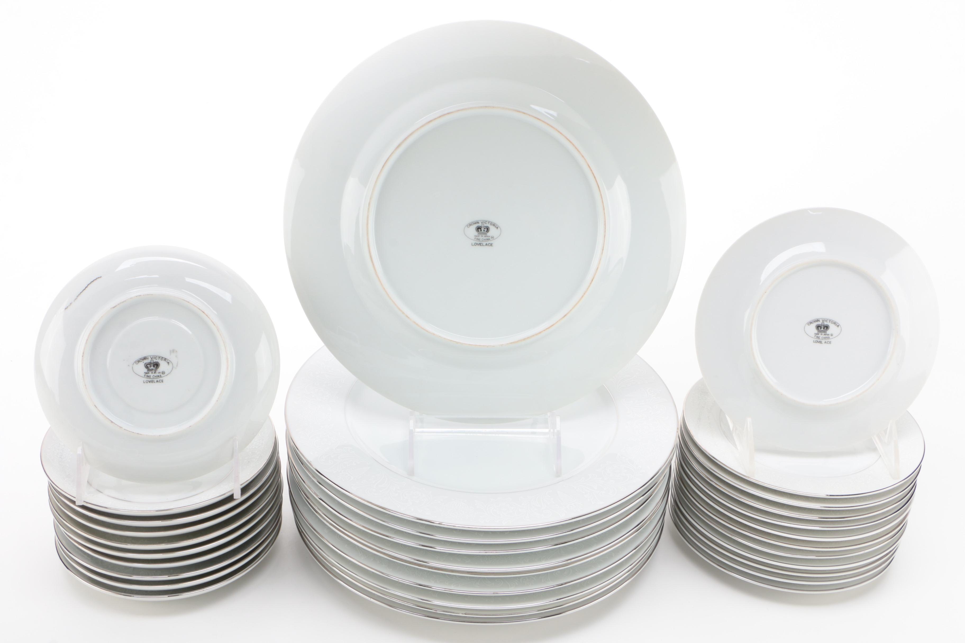 Crown Victoria "Lovelace" Bone China Dinner and Serveware