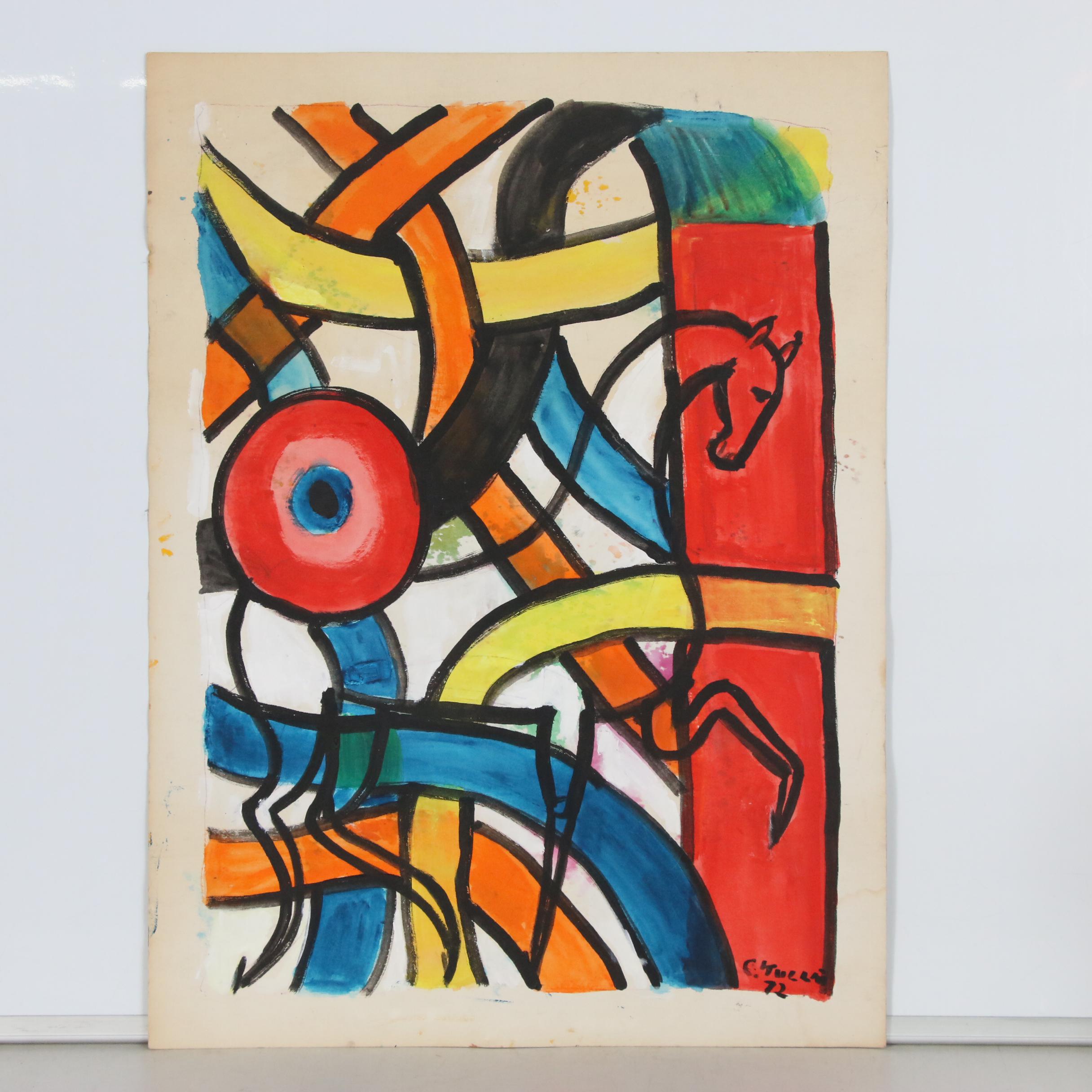 Charles Tullio Abstract Acrylic Paintings