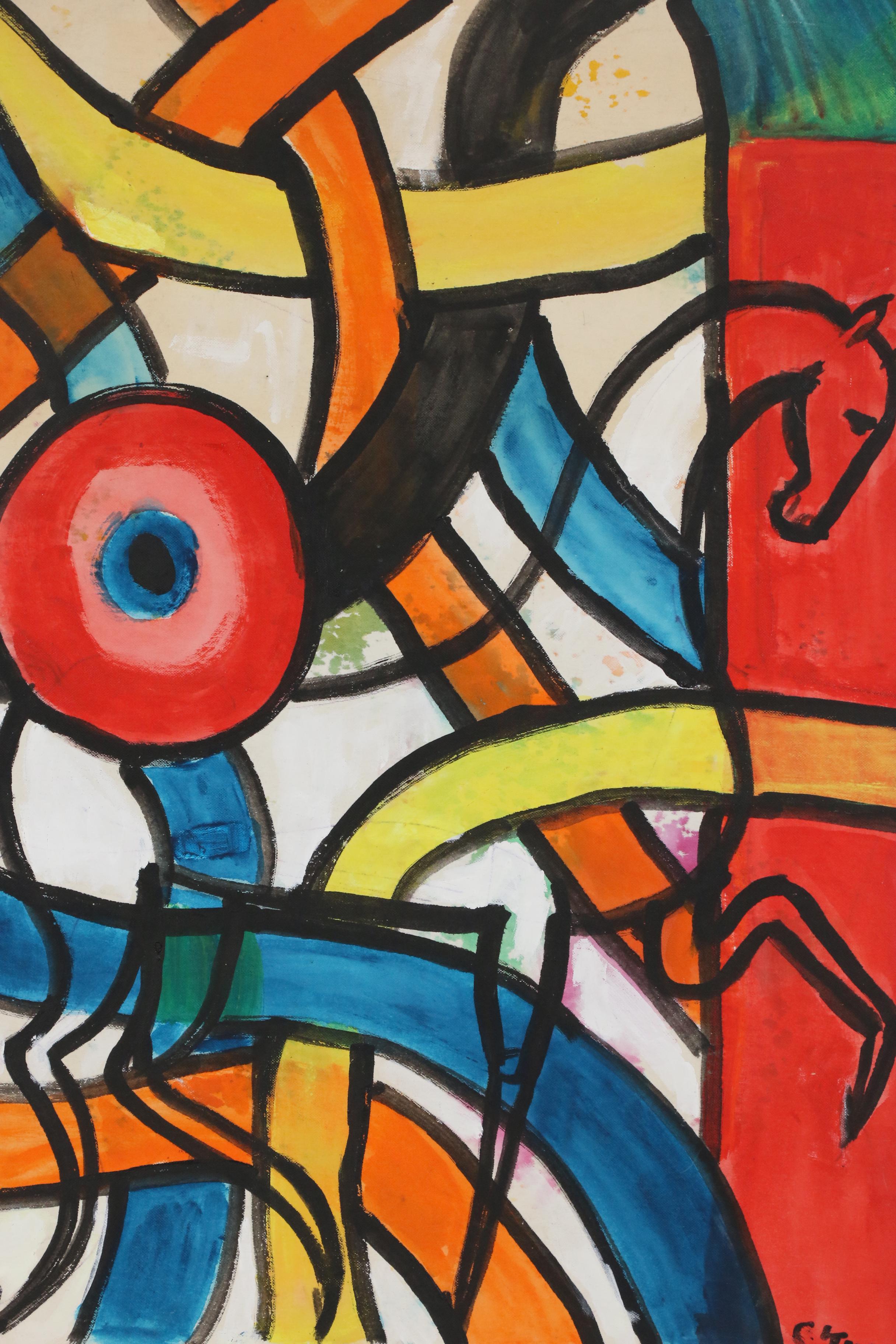 Charles Tullio Abstract Acrylic Paintings