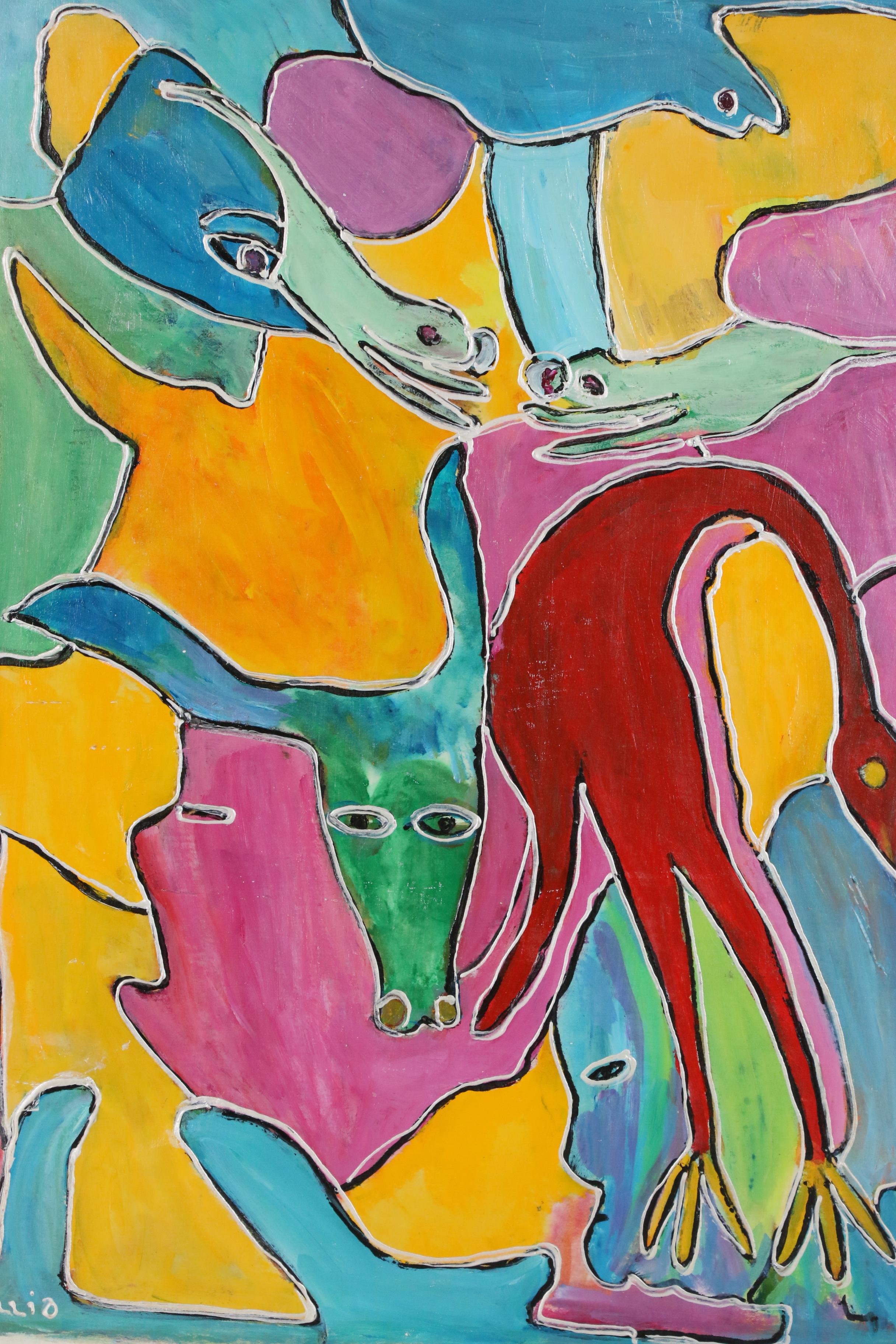 Charles Tullio Abstract Acrylic Paintings