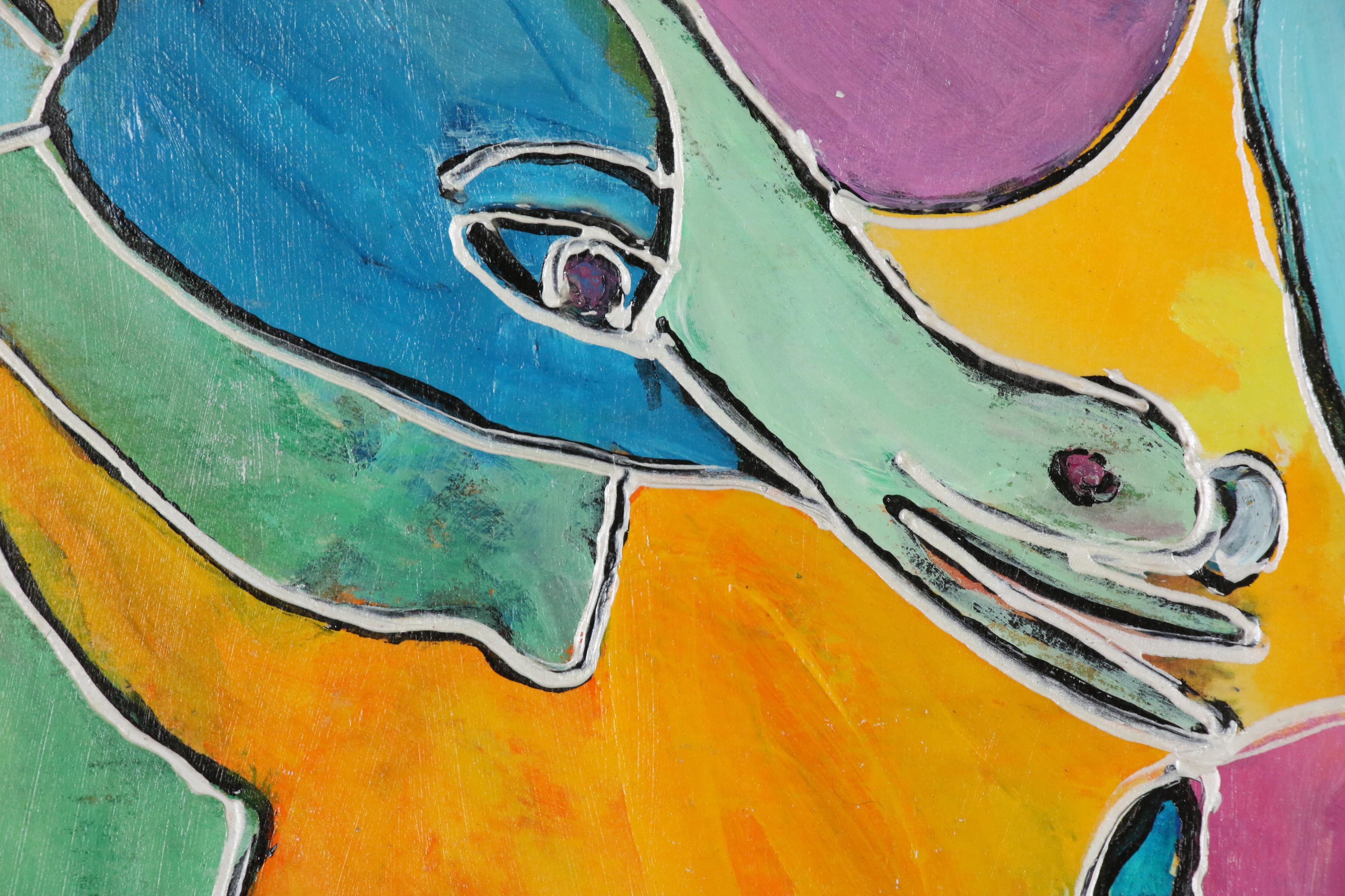 Charles Tullio Abstract Acrylic Paintings