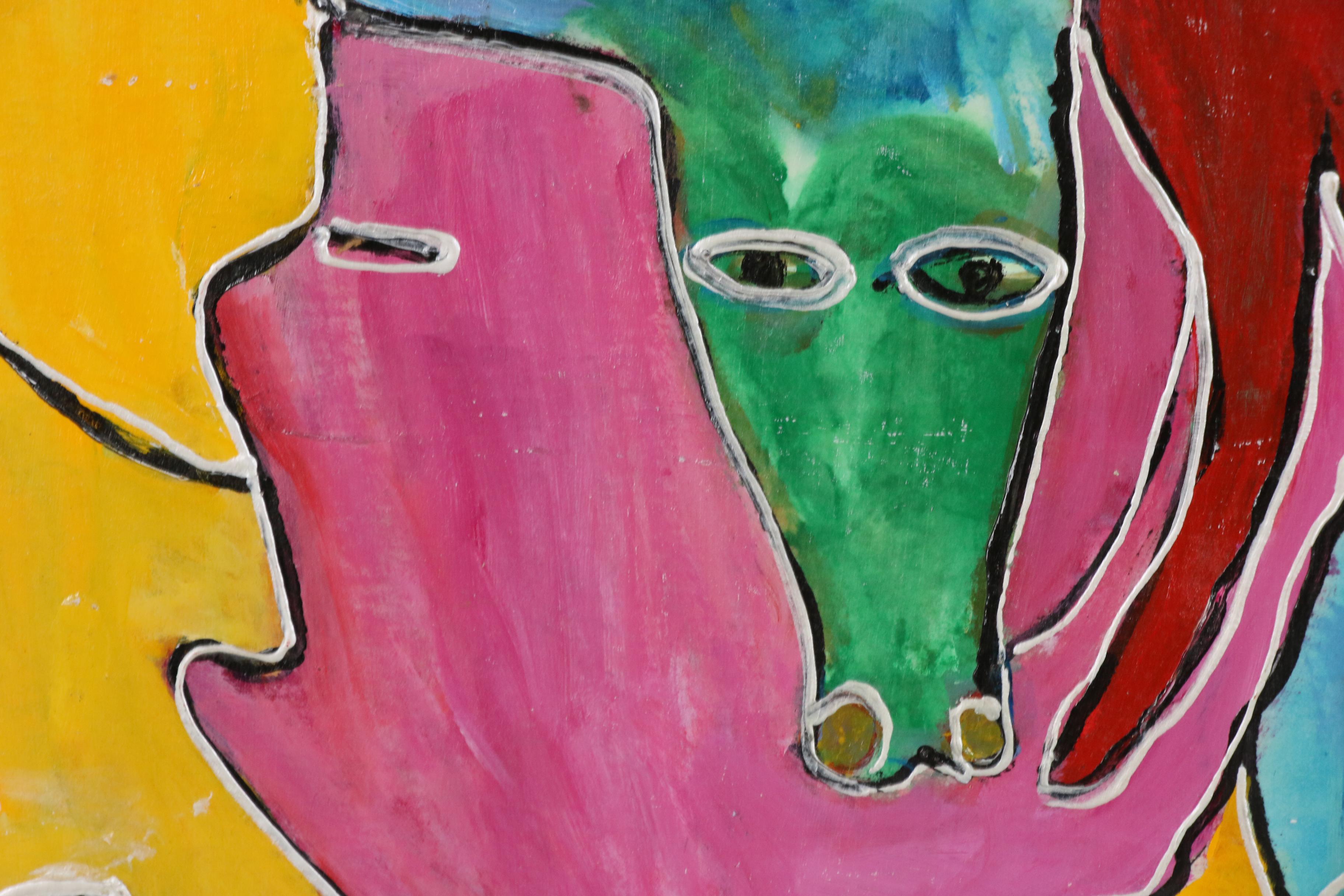 Charles Tullio Abstract Acrylic Paintings