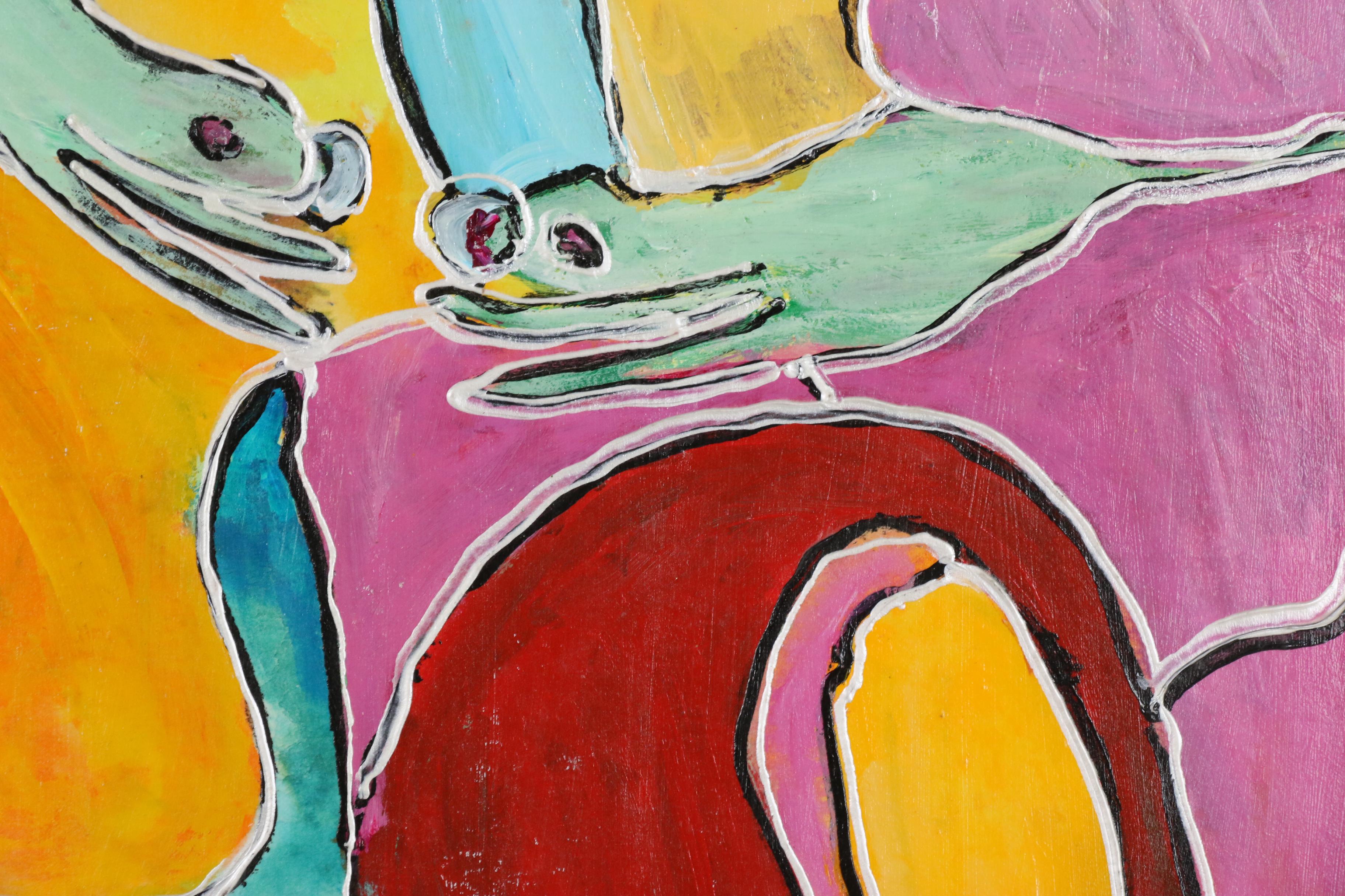 Charles Tullio Abstract Acrylic Paintings