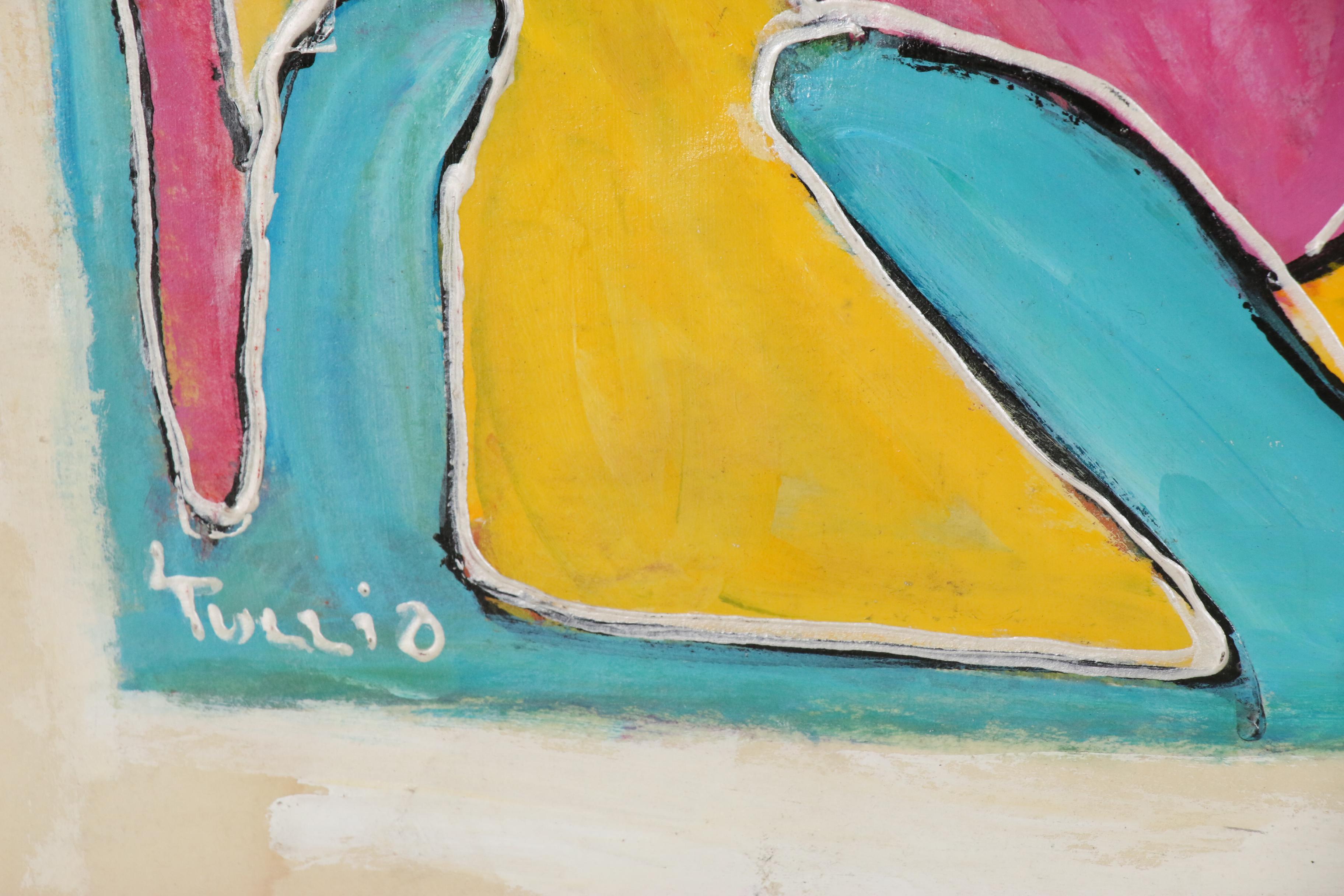 Charles Tullio Abstract Acrylic Paintings