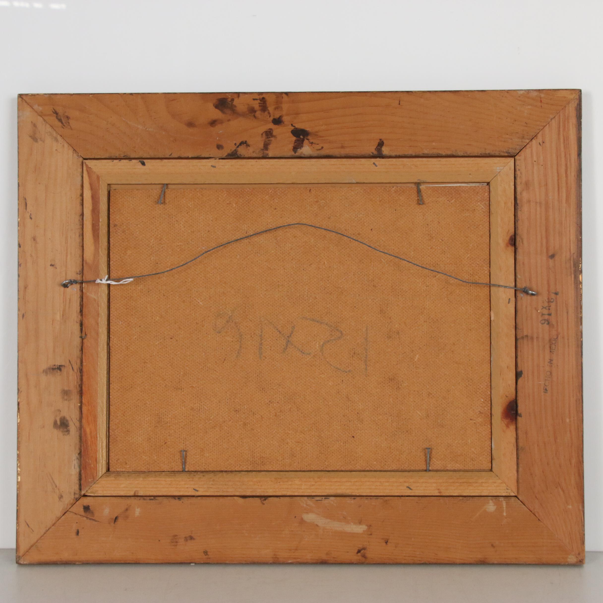 Richard V. Johnson Seascape Oil Painting, 1990