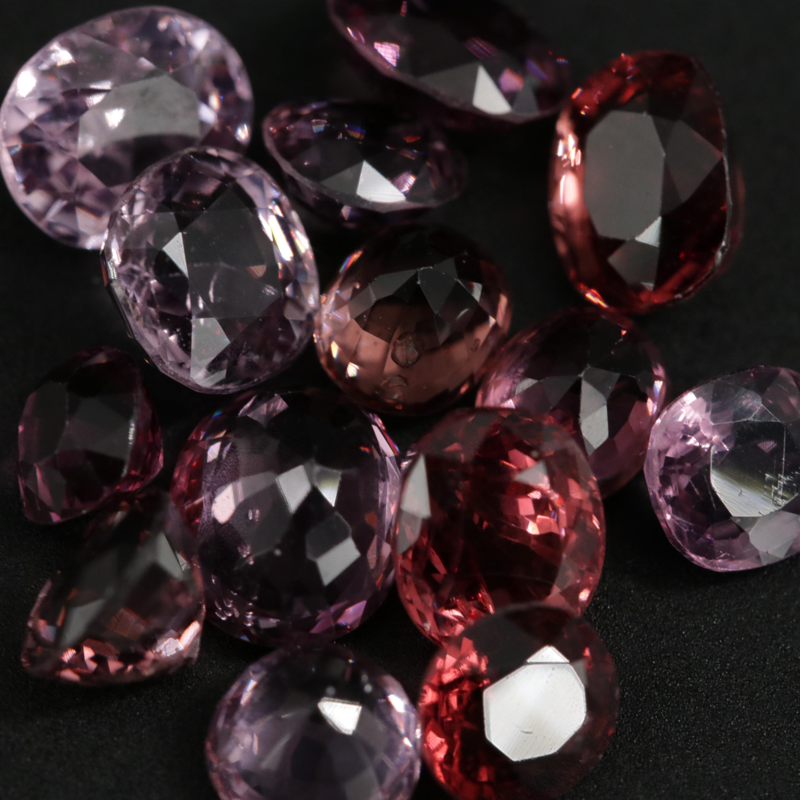 Loose 11.25 CTW Mixed Cut Spinel