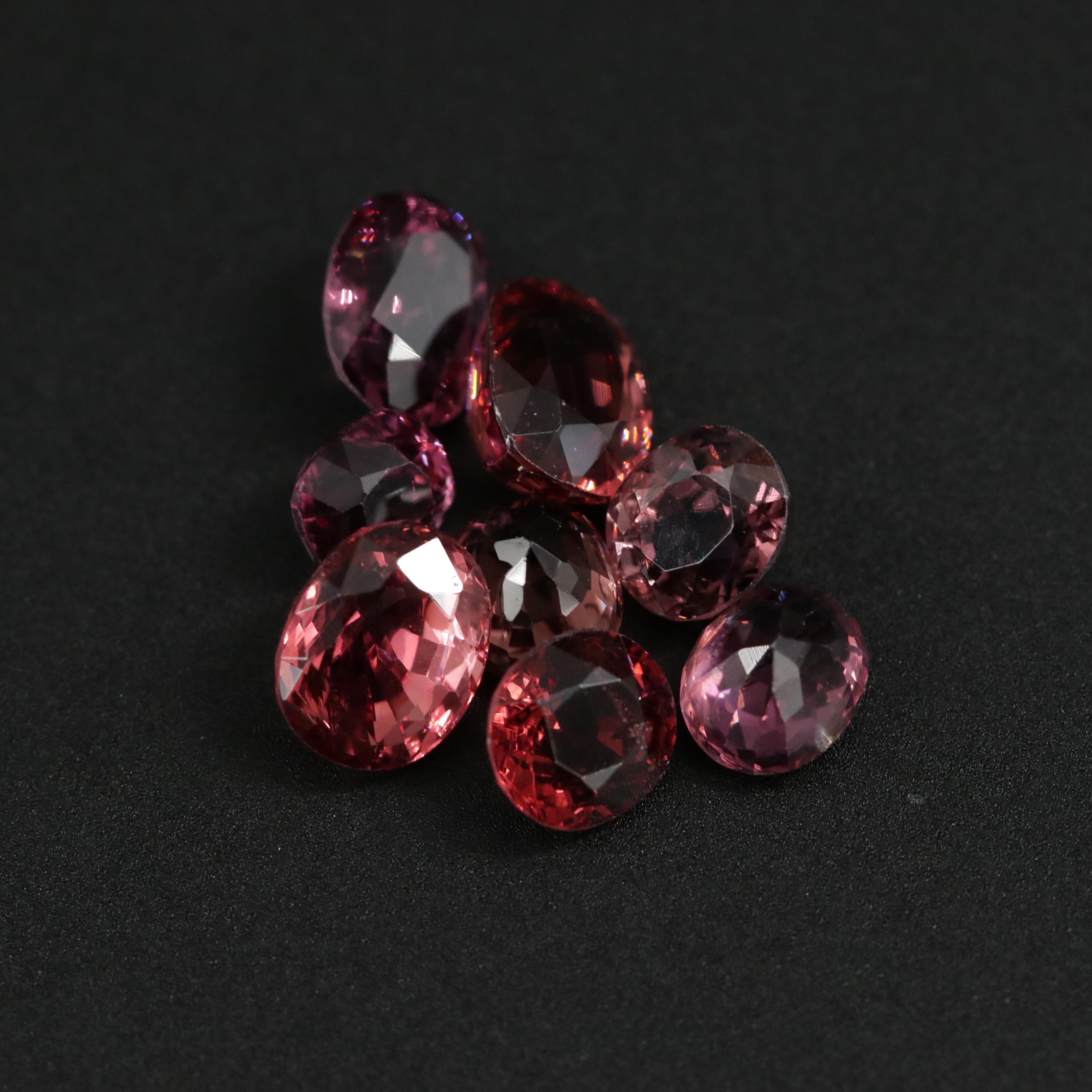 Loose 11.25 CTW Mixed Cut Spinel