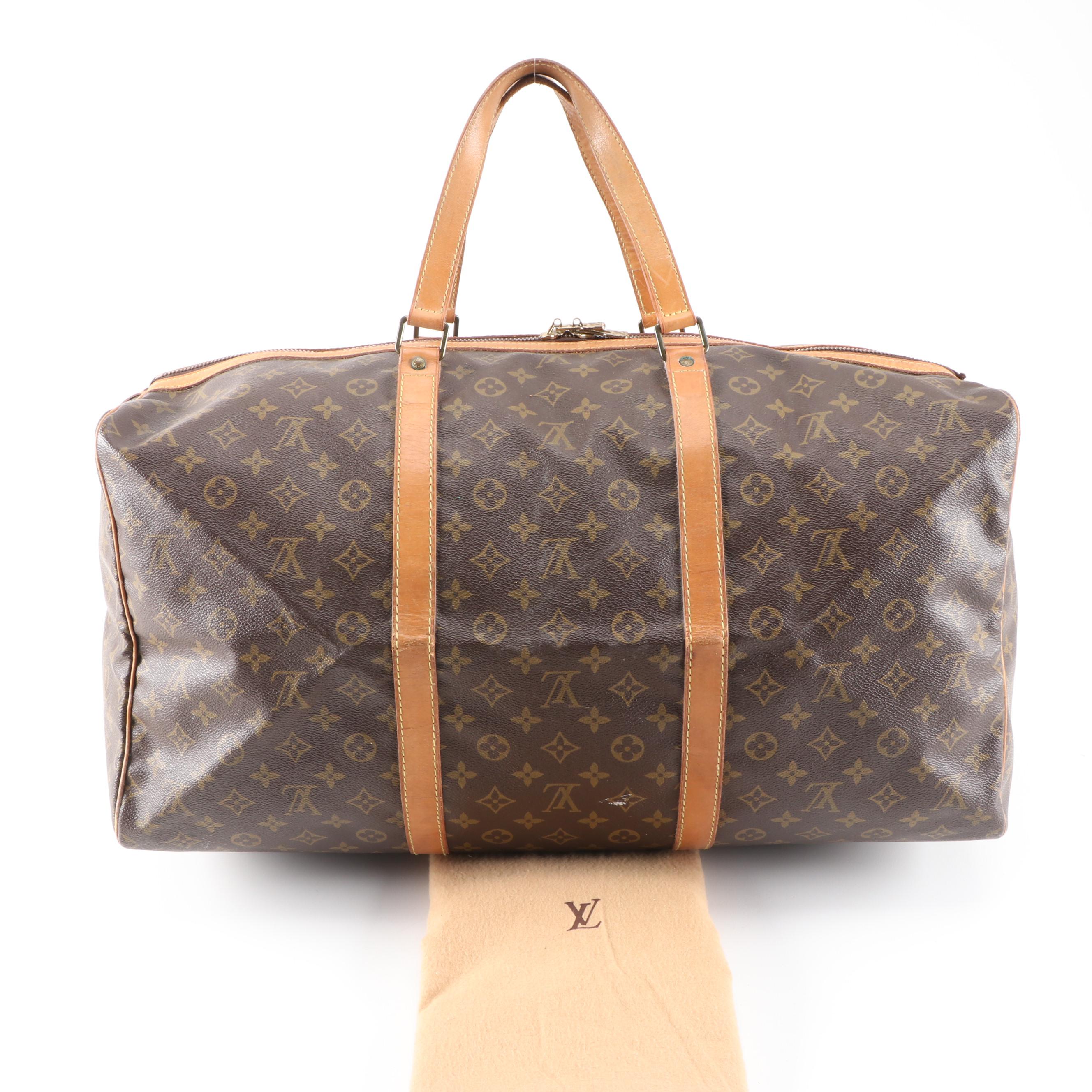 Louis Vuitton Sac Souple 55 in Monogram Canvas and Leather