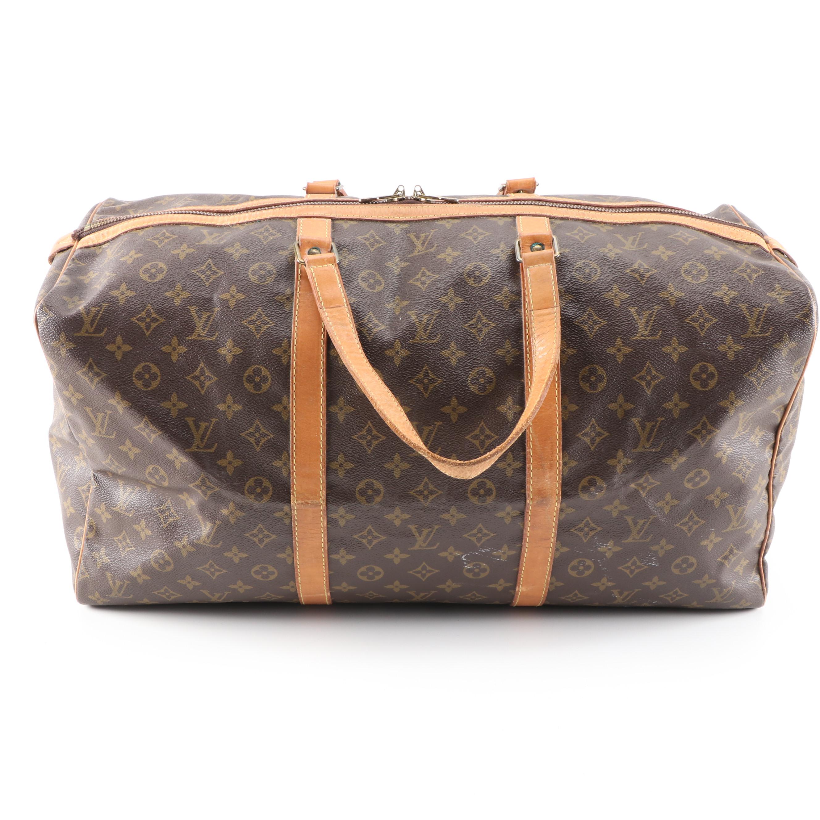 Louis Vuitton Sac Souple 55 in Monogram Canvas and Leather
