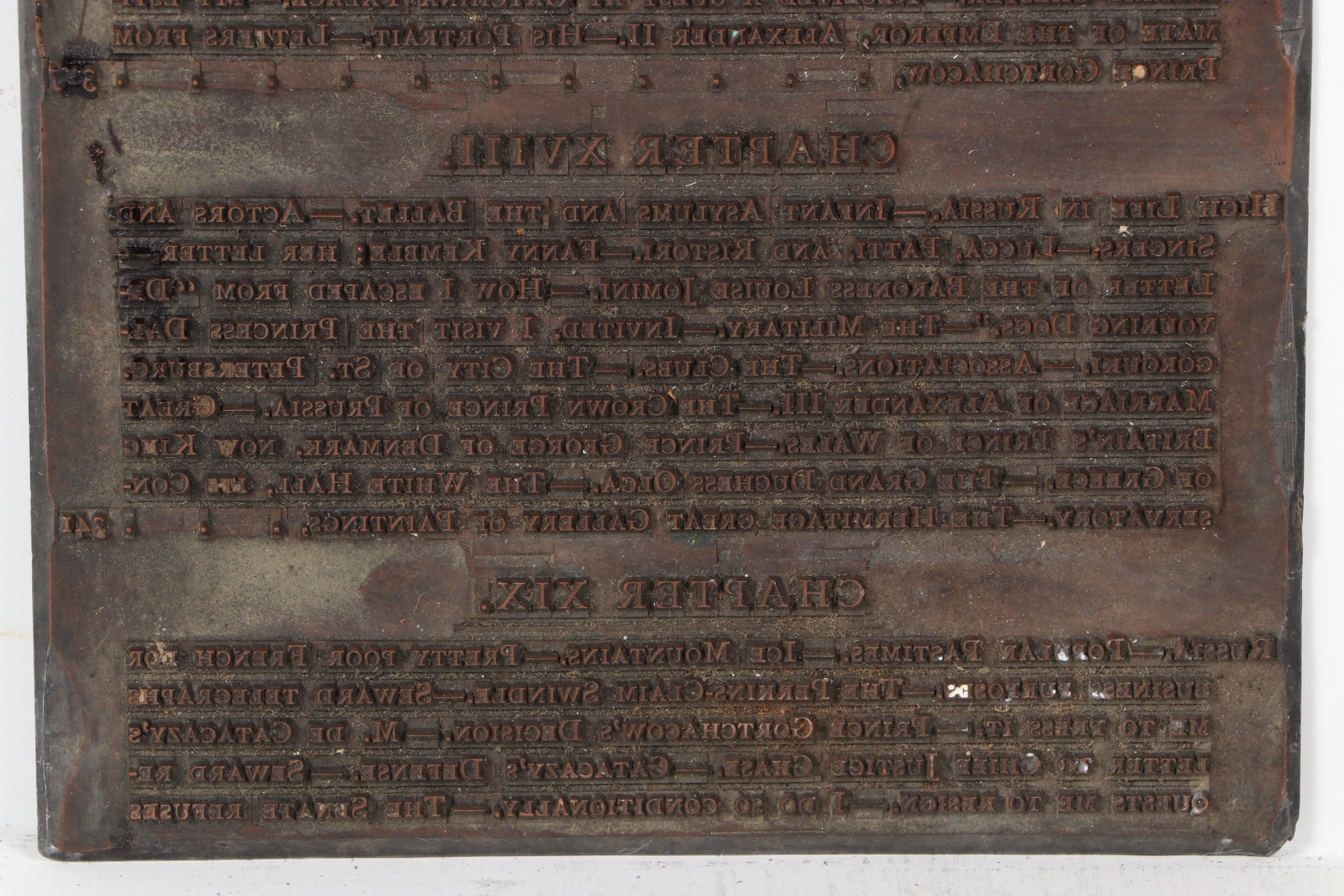 Metal Printing Plates for Book by Cassius Marcellus Clay