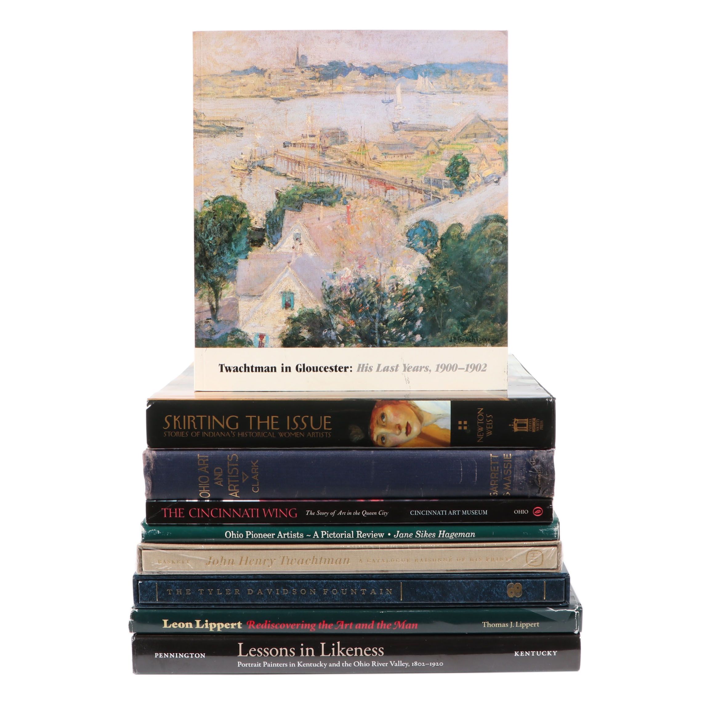 1932 First Edition "Ohio Art and Artists" by Clark with Other Midwest Art Books