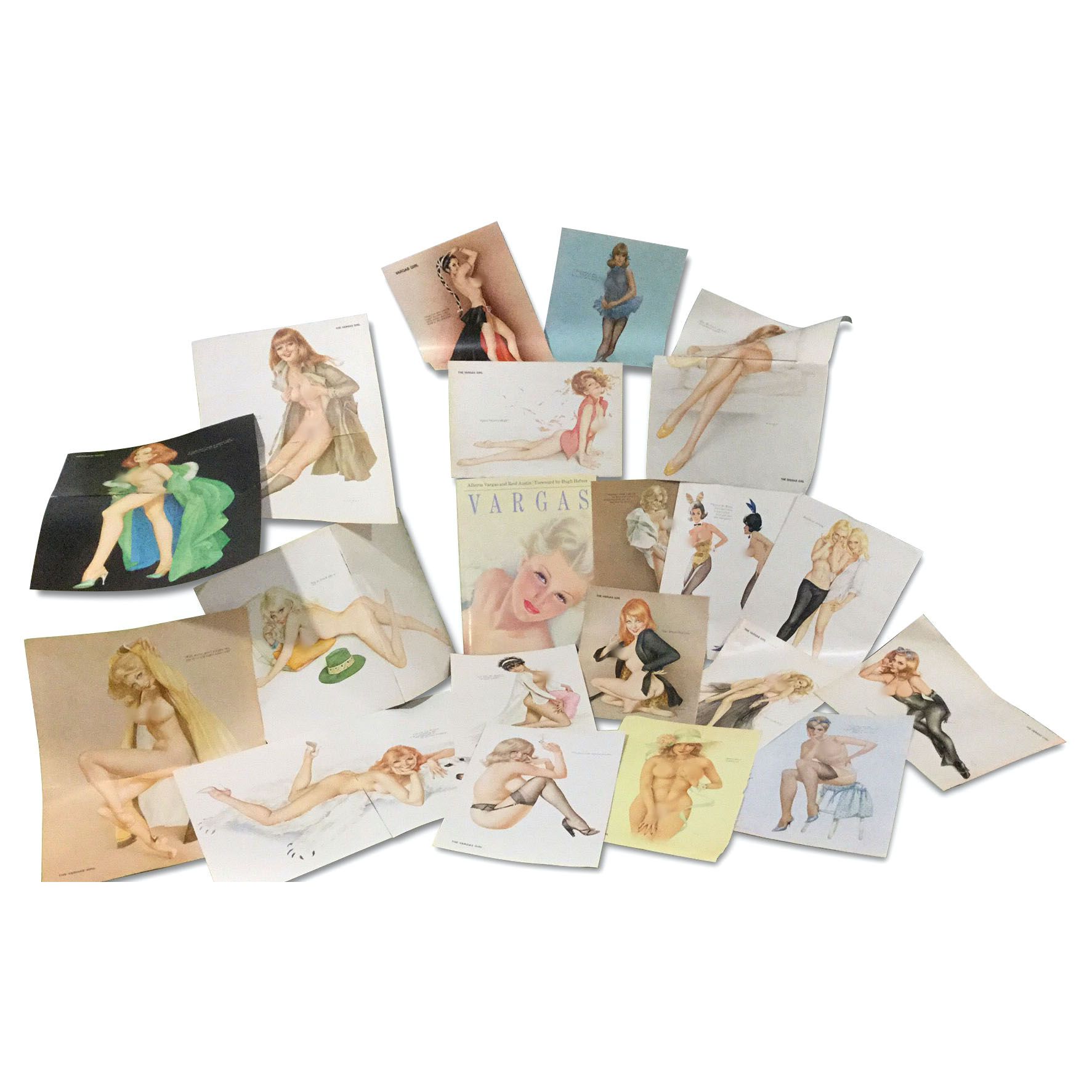 "Varga" Girl Pin-Up Collection, Including Vargas Book and Playboy Magazine Pages