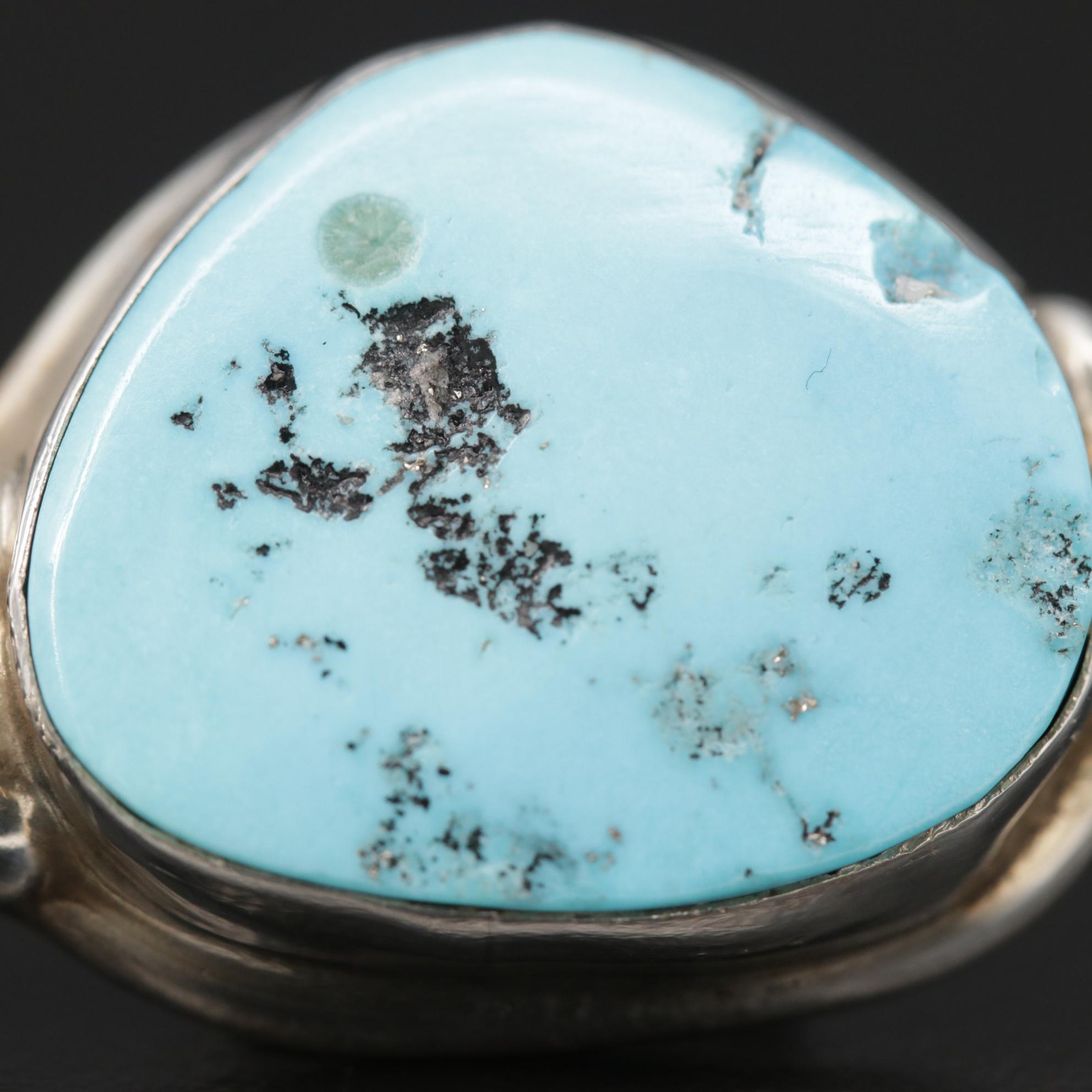 Jack Whittaker Navajo Diné Turquoise Ring and Signed Southwestern Style Necklace