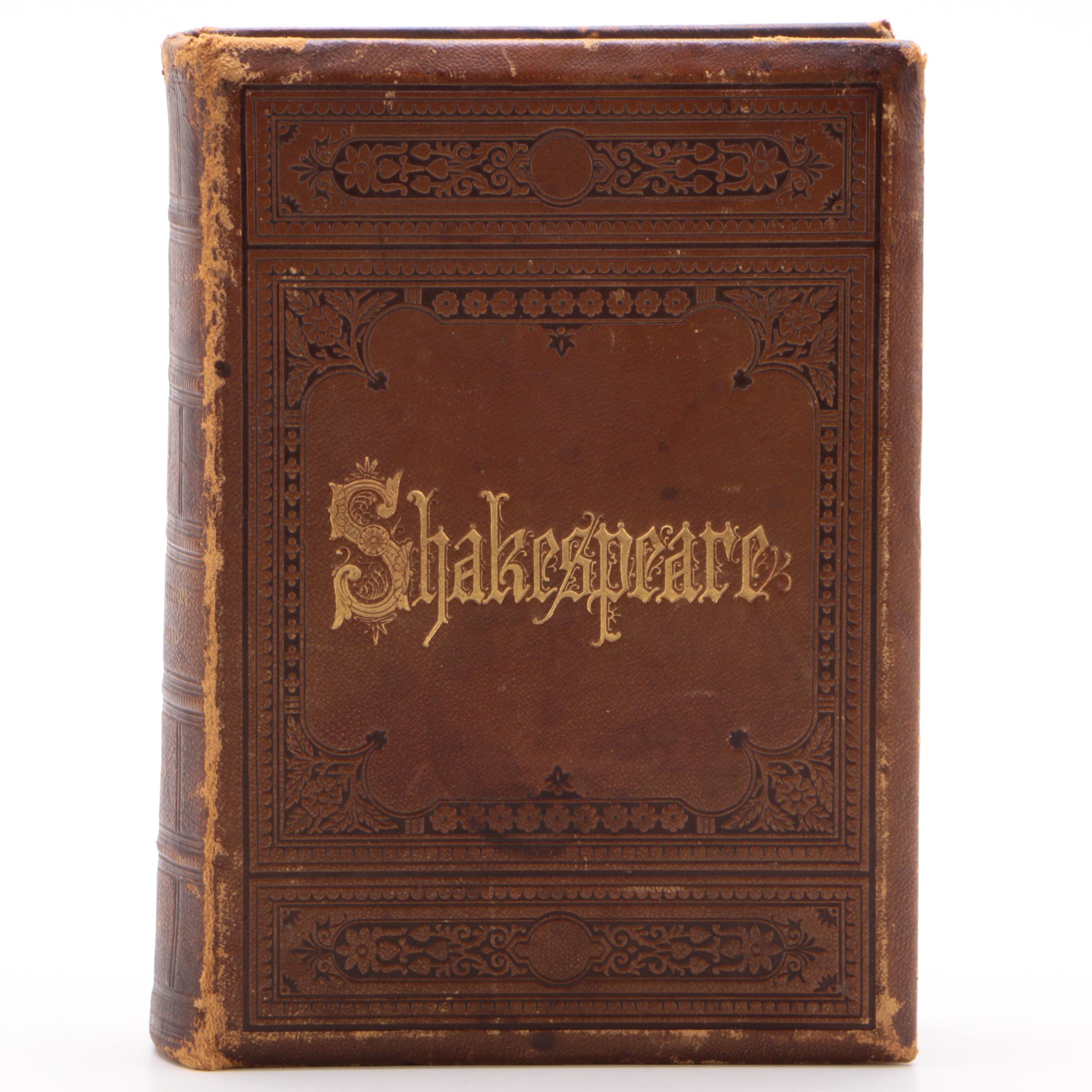 1876 Leather Bound "The Complete Works of William Shakespeare"