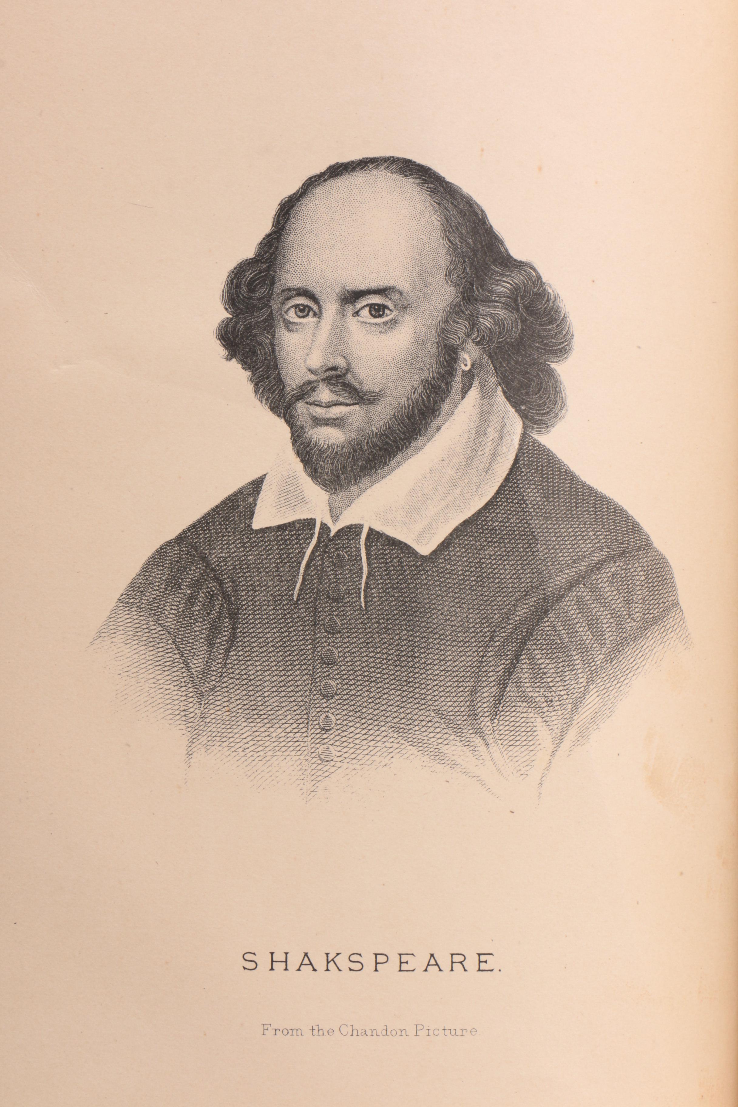 1876 Leather Bound "The Complete Works of William Shakespeare"