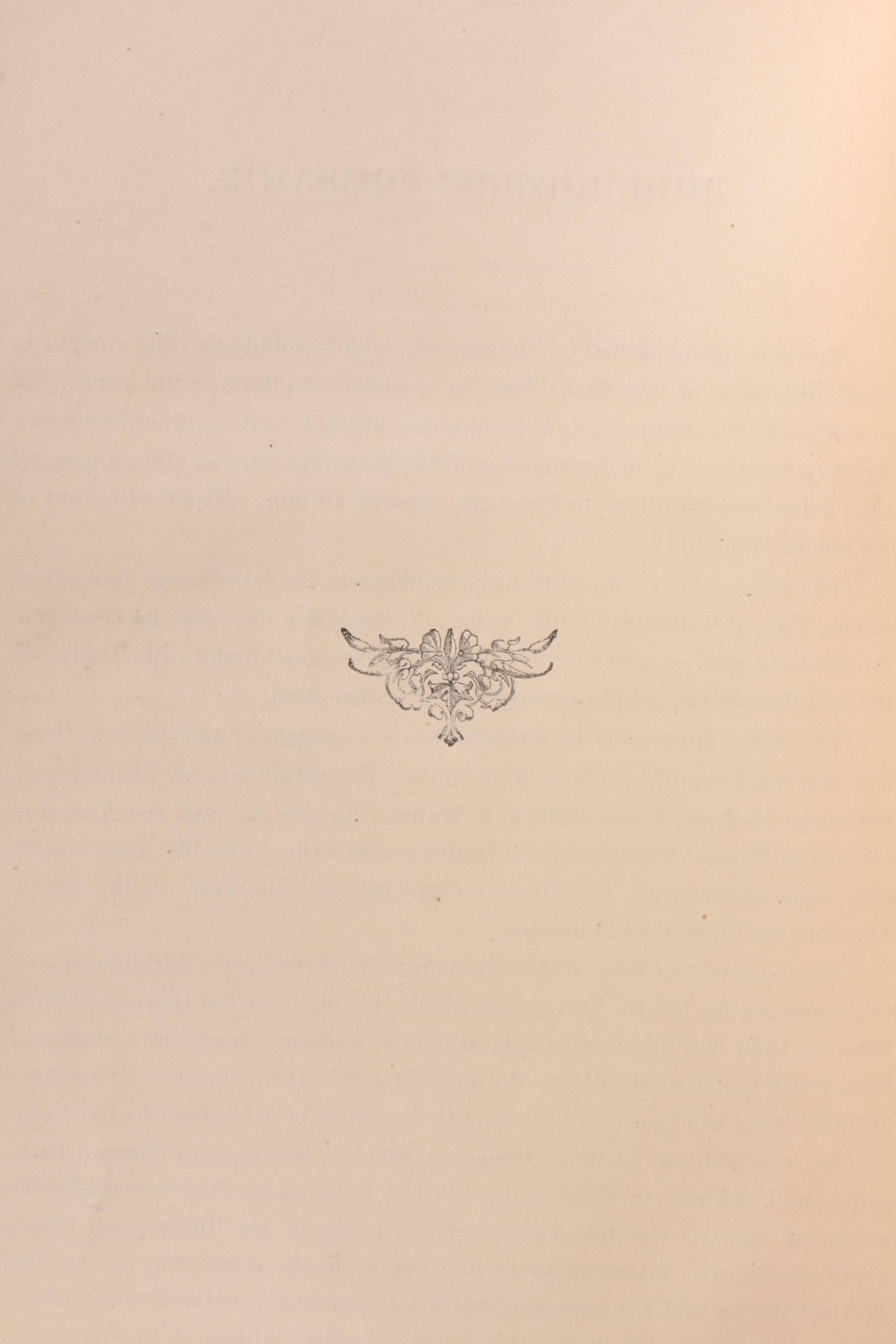 1876 Leather Bound "The Complete Works of William Shakespeare"