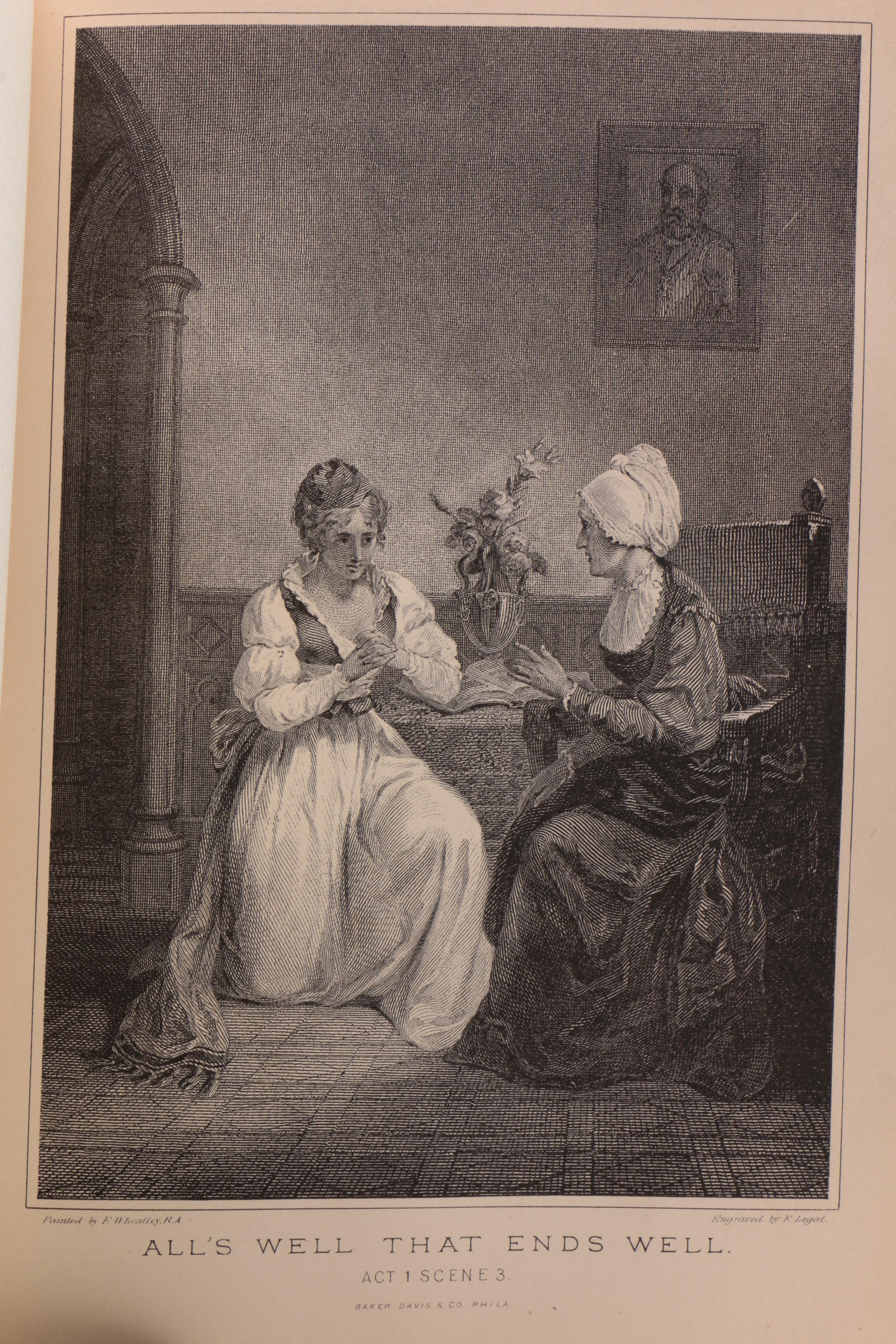 1876 Leather Bound "The Complete Works of William Shakespeare"