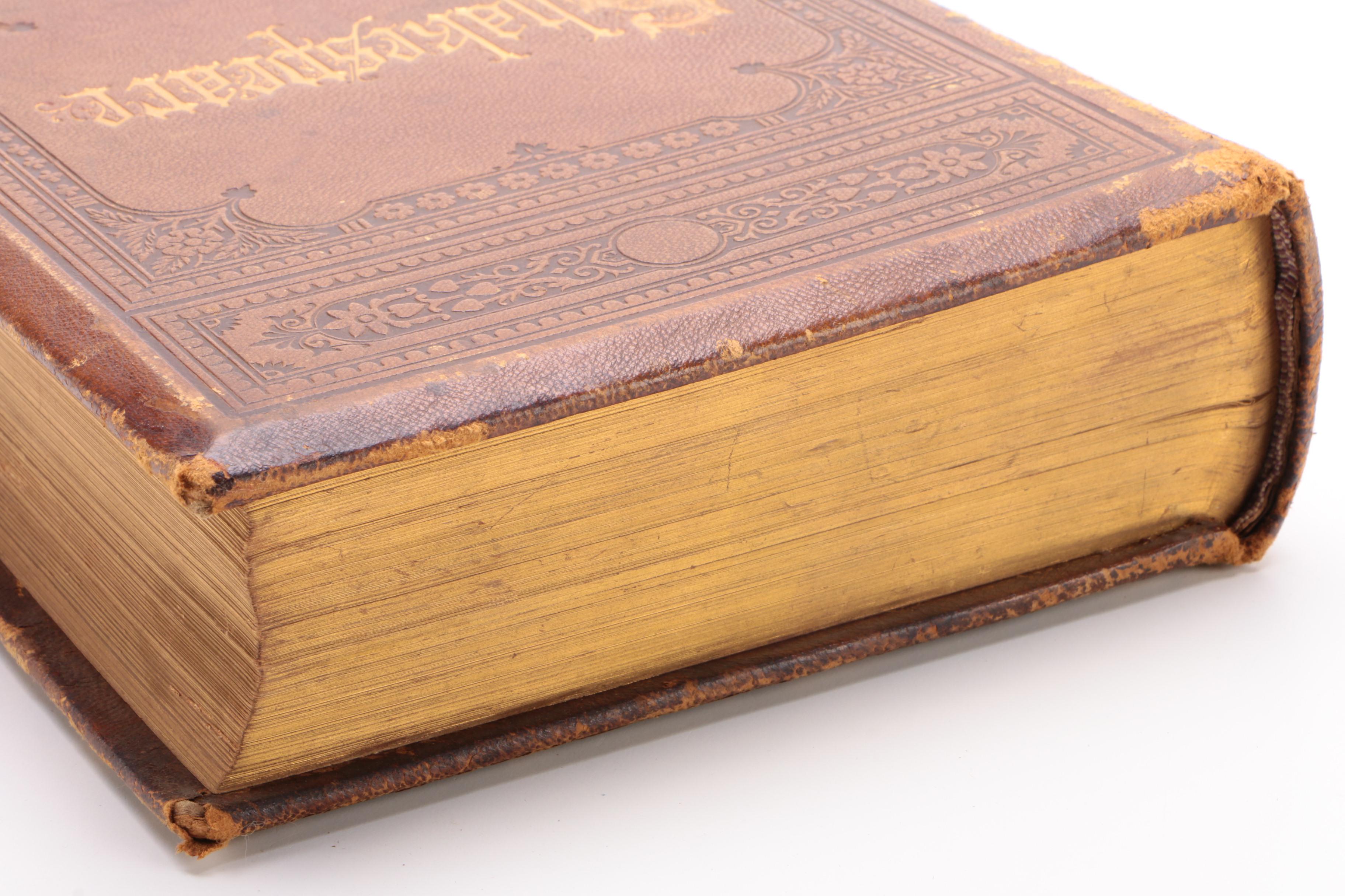 1876 Leather Bound "The Complete Works of William Shakespeare"