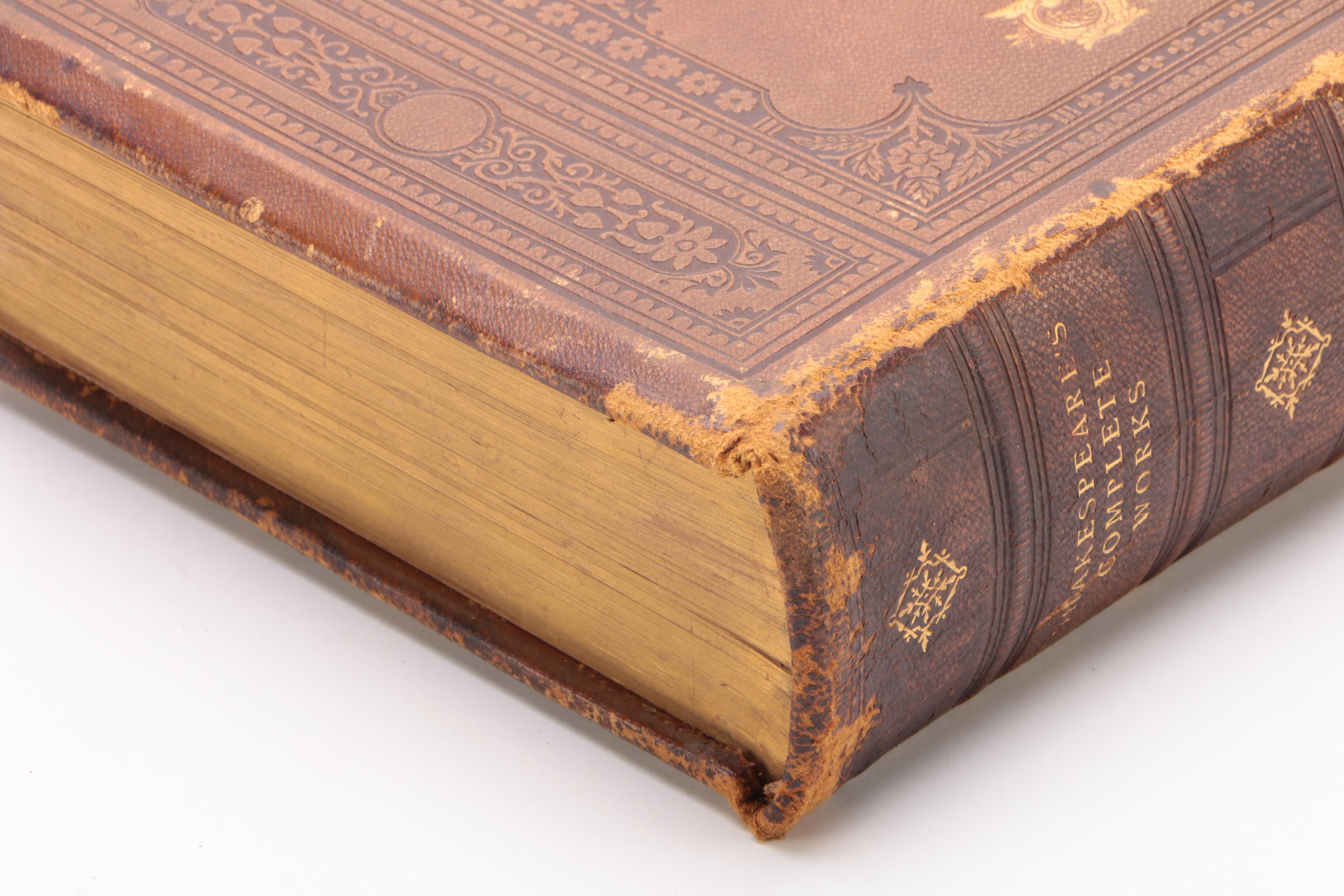 1876 Leather Bound "The Complete Works of William Shakespeare"