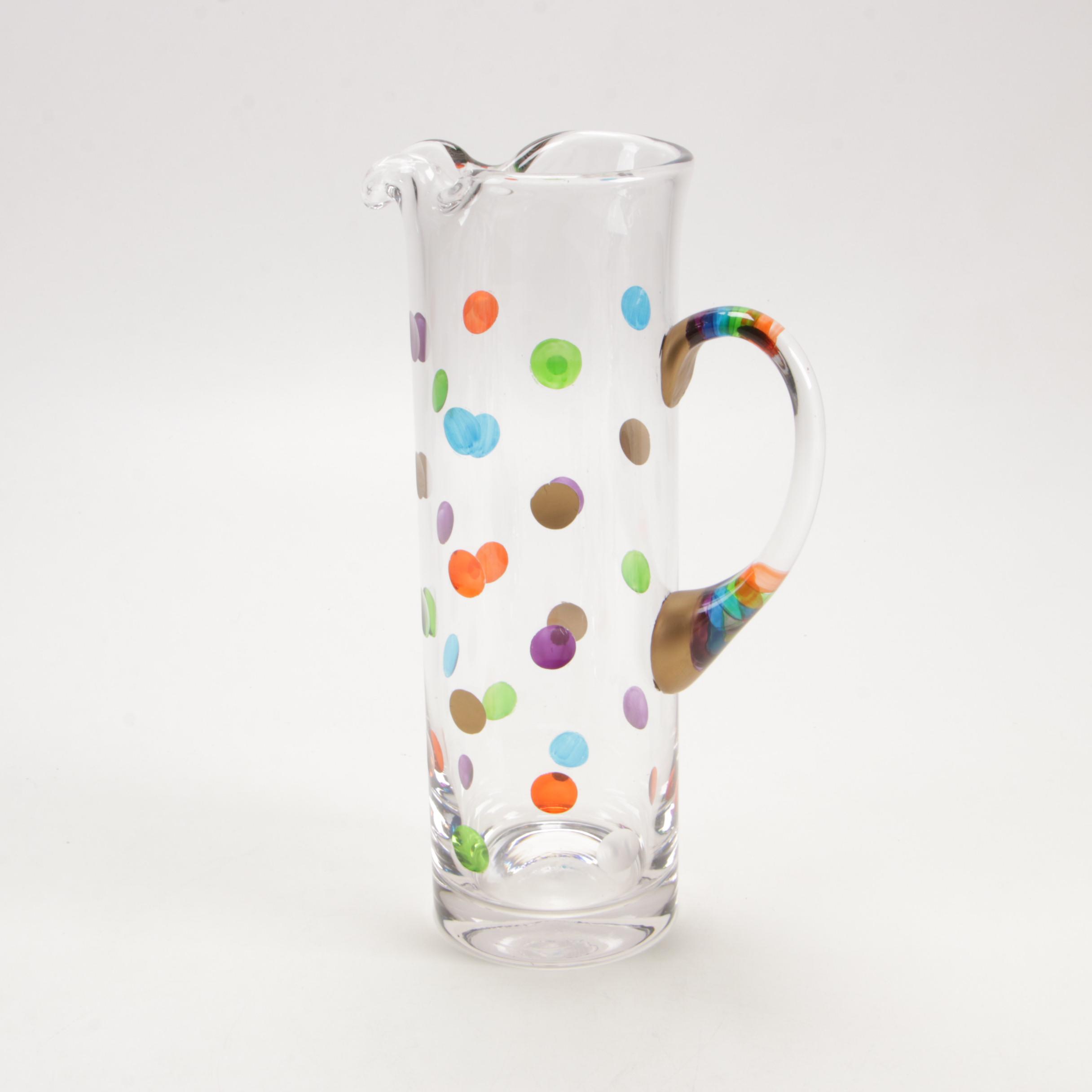 Momo Panache Crystal "Cheers" Stemware, Tumblers and Pitcher, 2009 - 2016