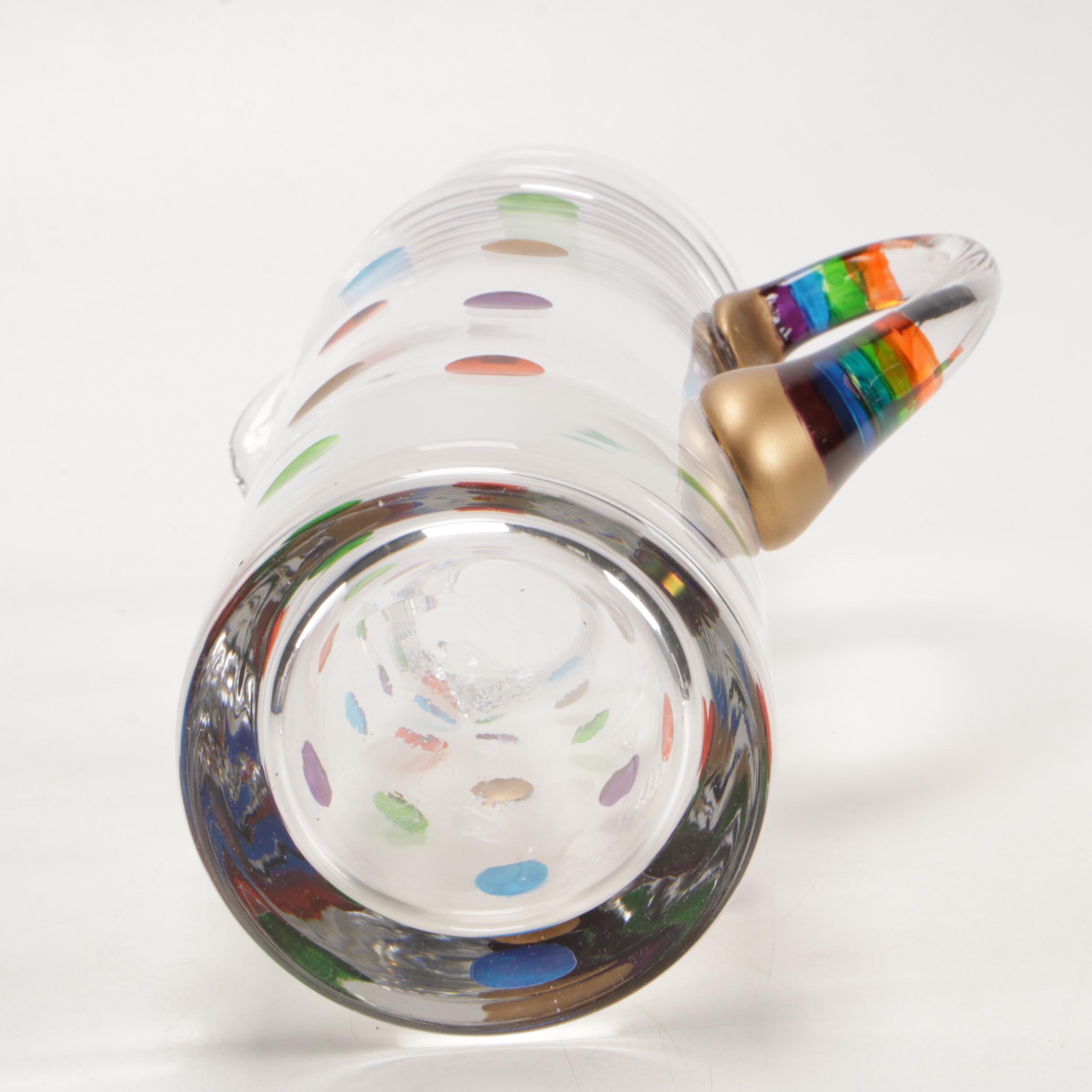 Momo Panache Crystal "Cheers" Stemware, Tumblers and Pitcher, 2009 - 2016