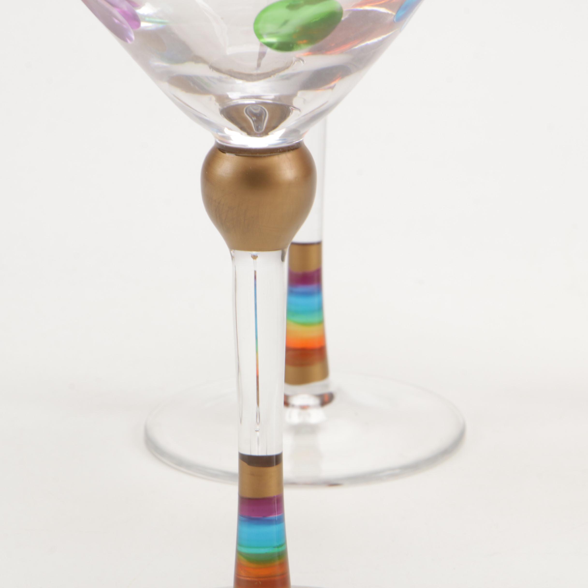 Momo Panache Crystal "Cheers" Stemware, Tumblers and Pitcher, 2009 - 2016