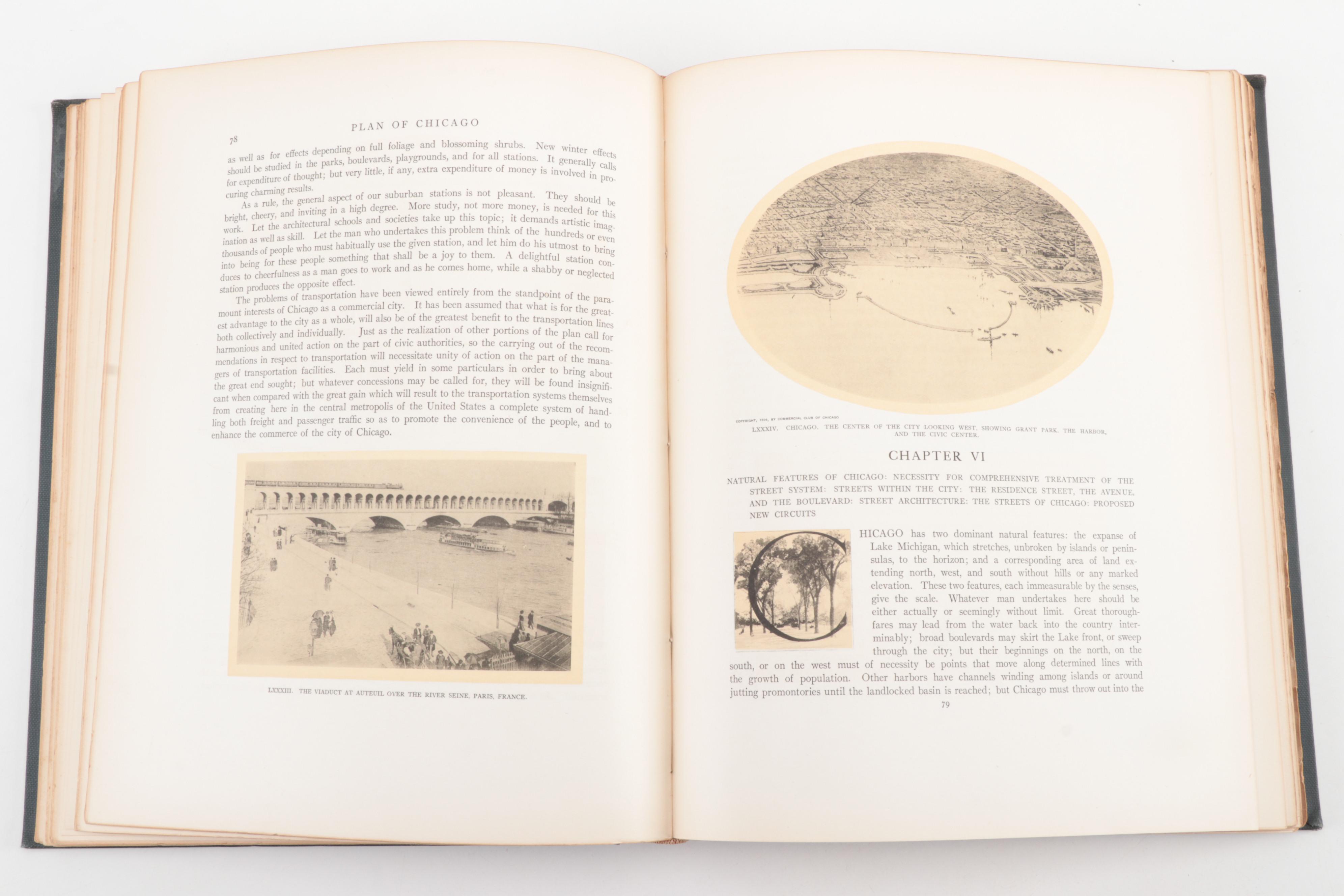 Limited Edition Folio "Plan of Chicago" by Burnham and Bennett, 1909