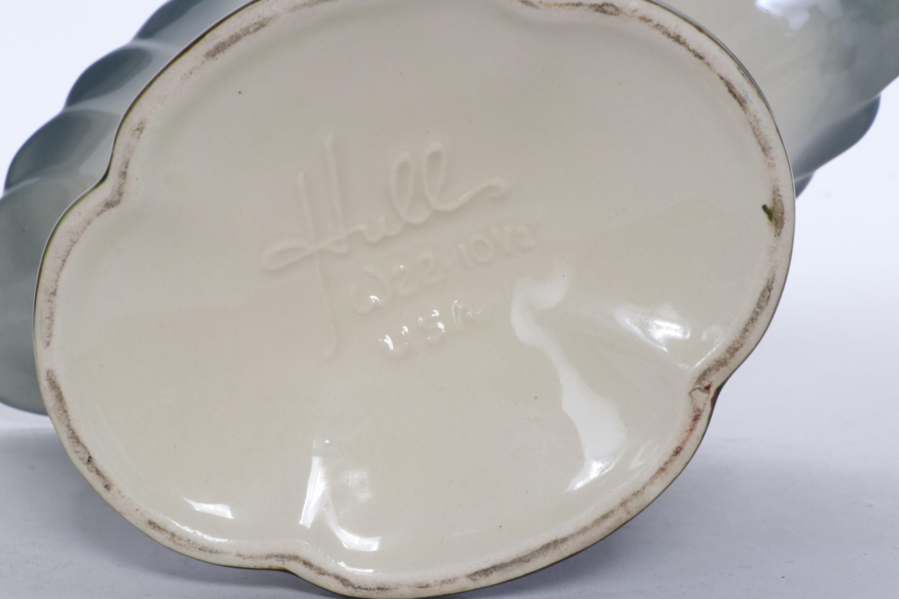 Hull Art Pottery "Woodland" Candle Holders and Basket Vase, 1950s