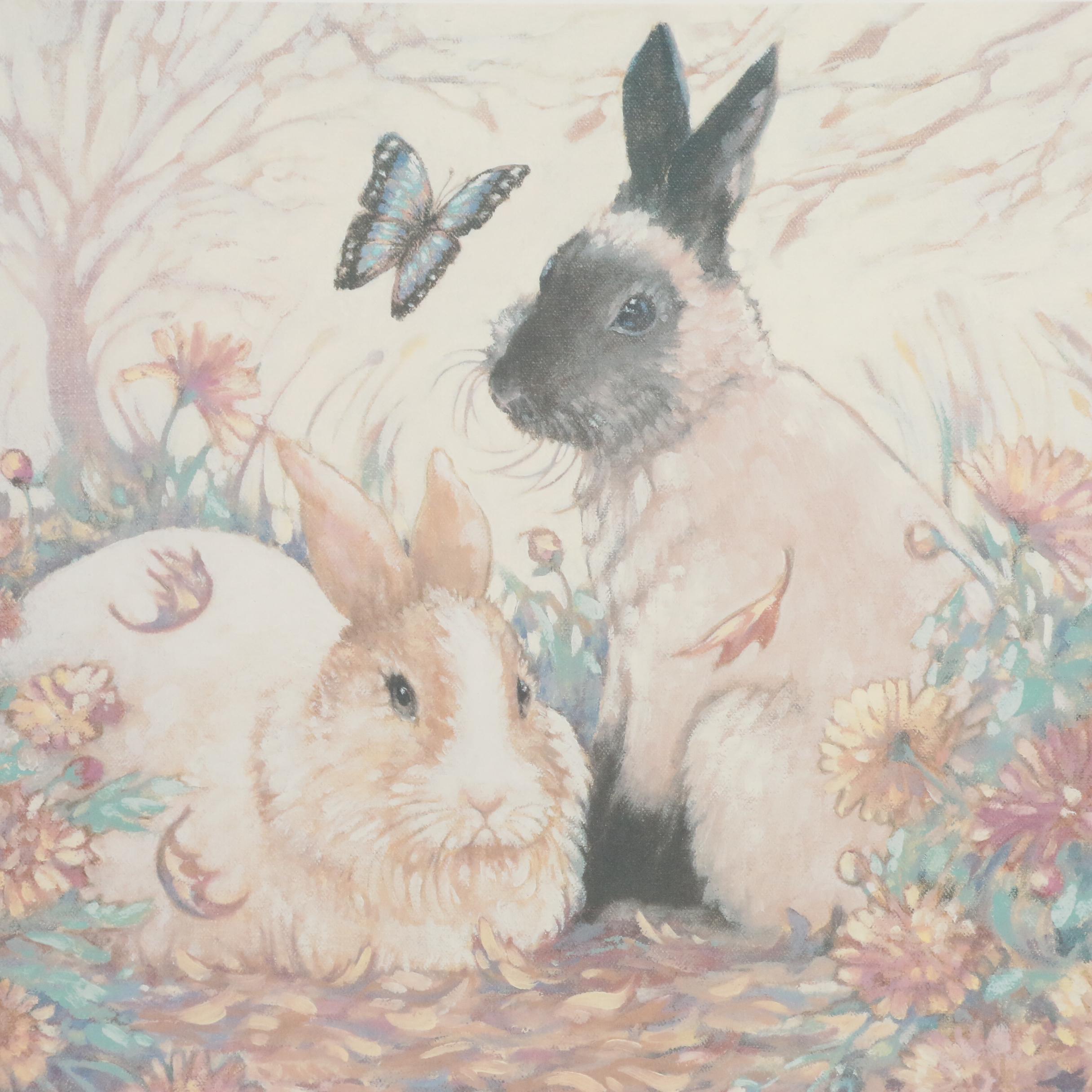 Offset Lithograph After Marilyn Johnson "Autumn"