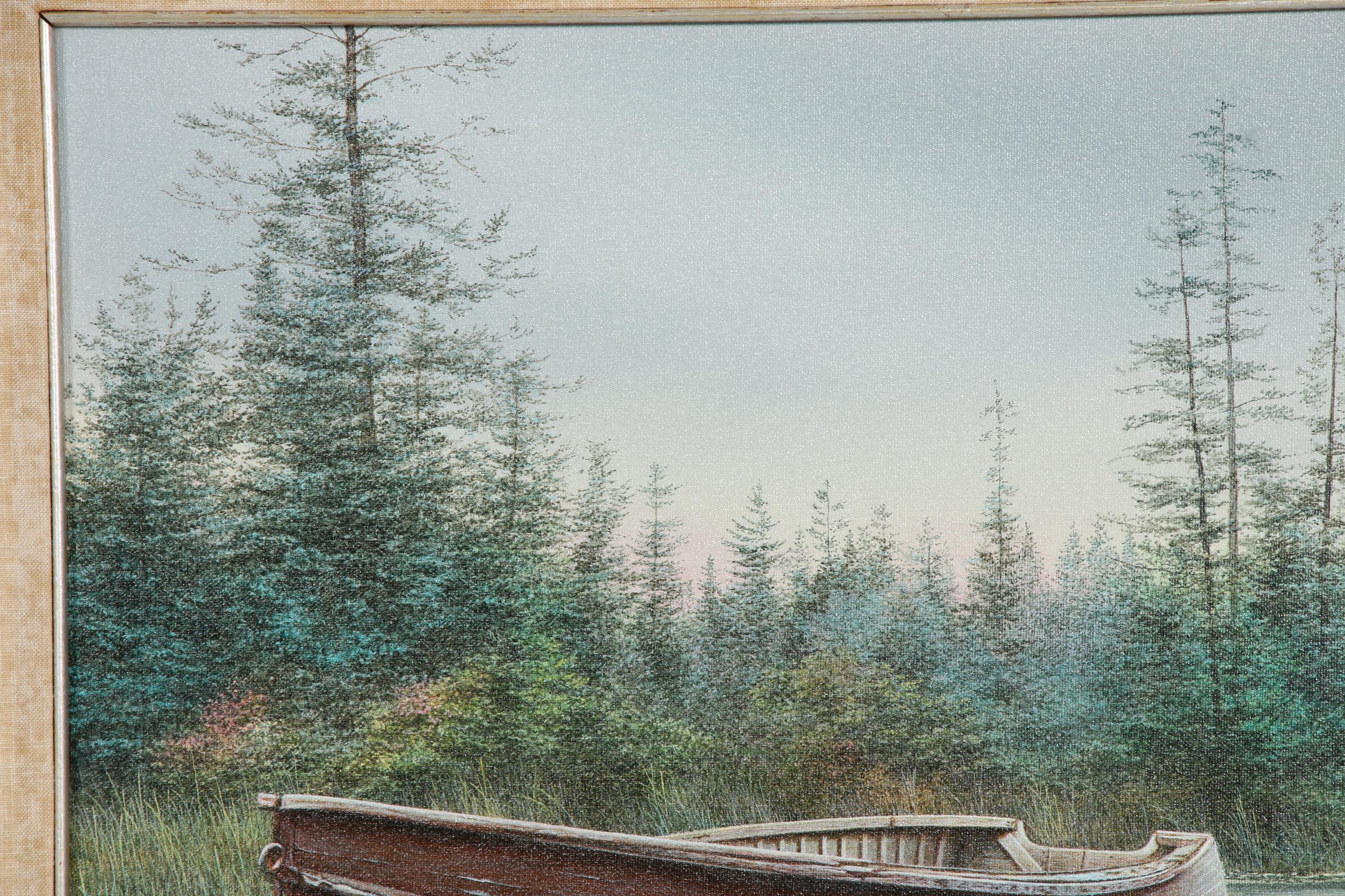 Frits Hoendervanger Acrylic Painting "Emerald Forest"