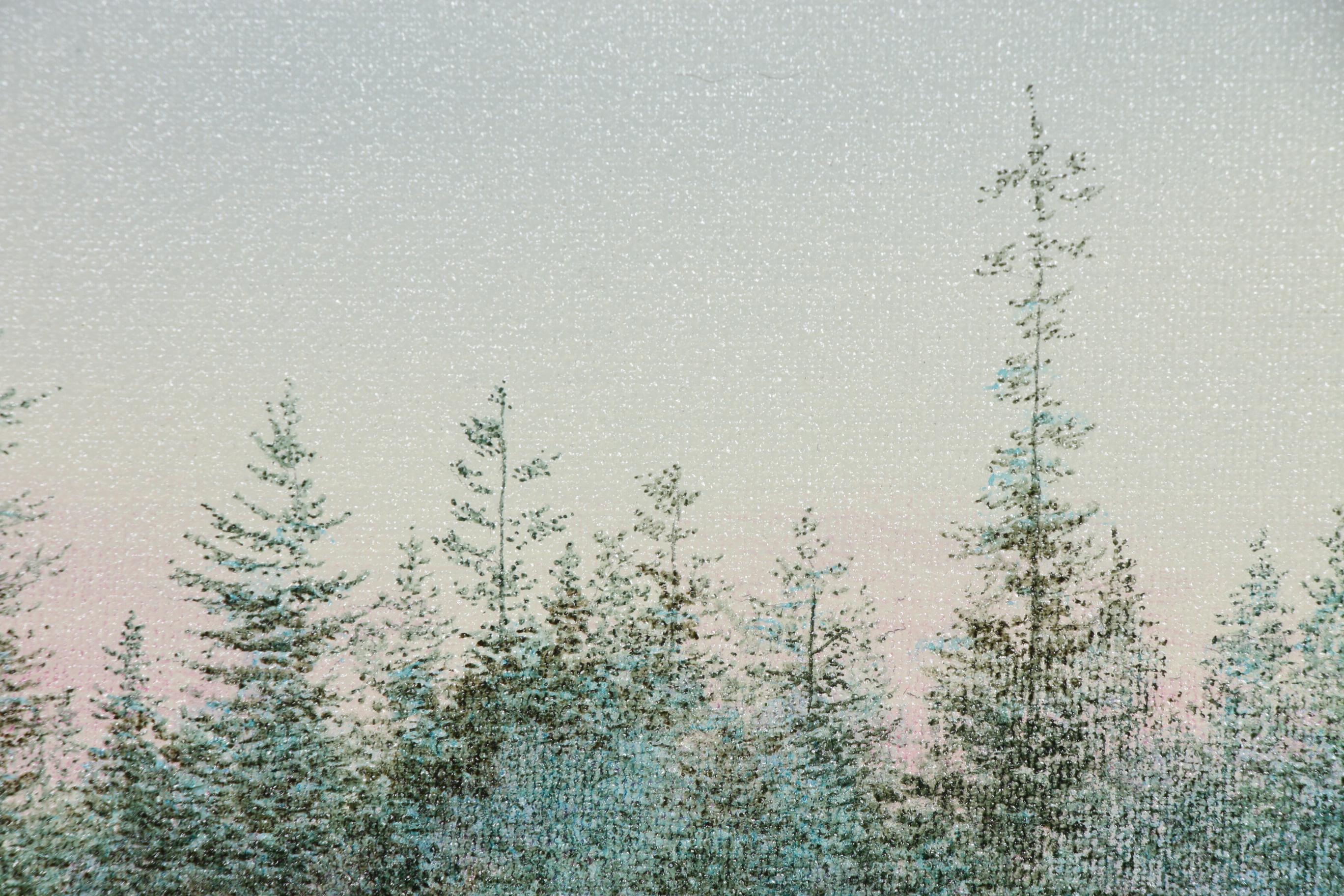 Frits Hoendervanger Acrylic Painting "Emerald Forest"