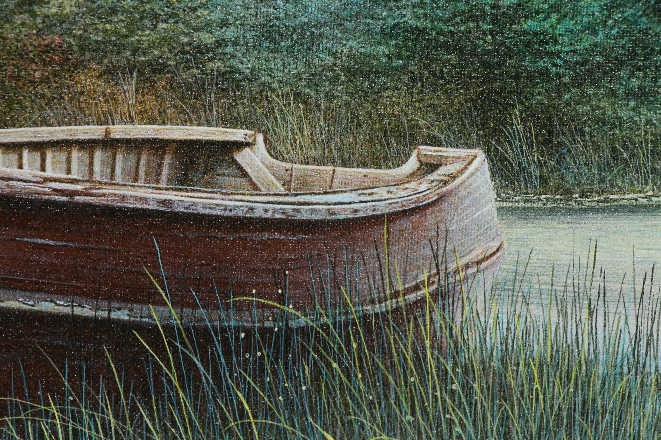 Frits Hoendervanger Acrylic Painting "Emerald Forest"