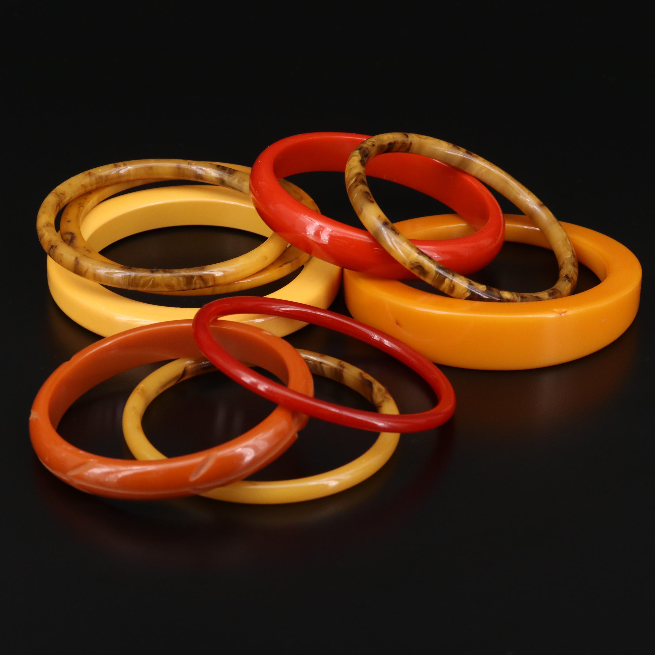 Vintage Bakelite Bangle Selection