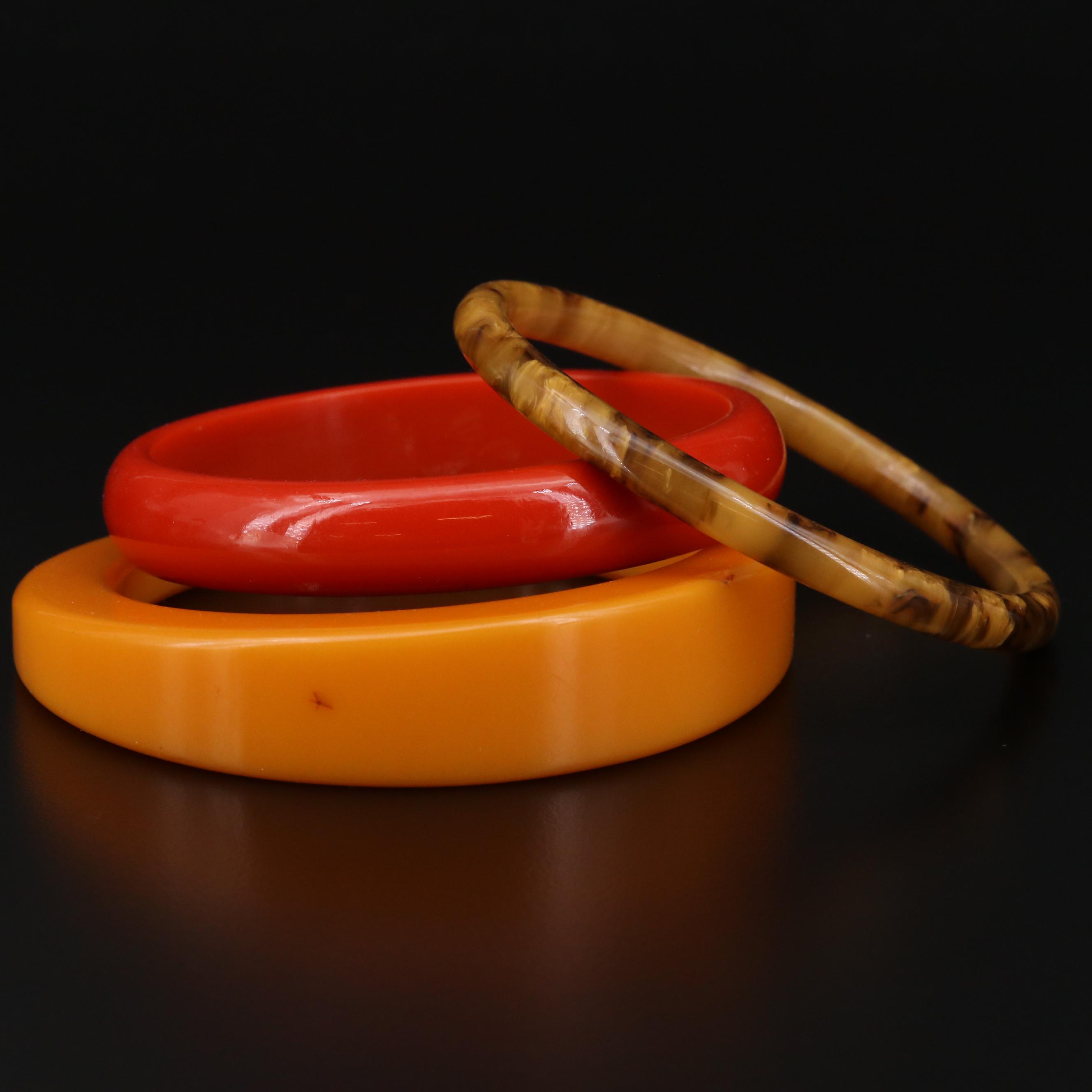 Vintage Bakelite Bangle Selection
