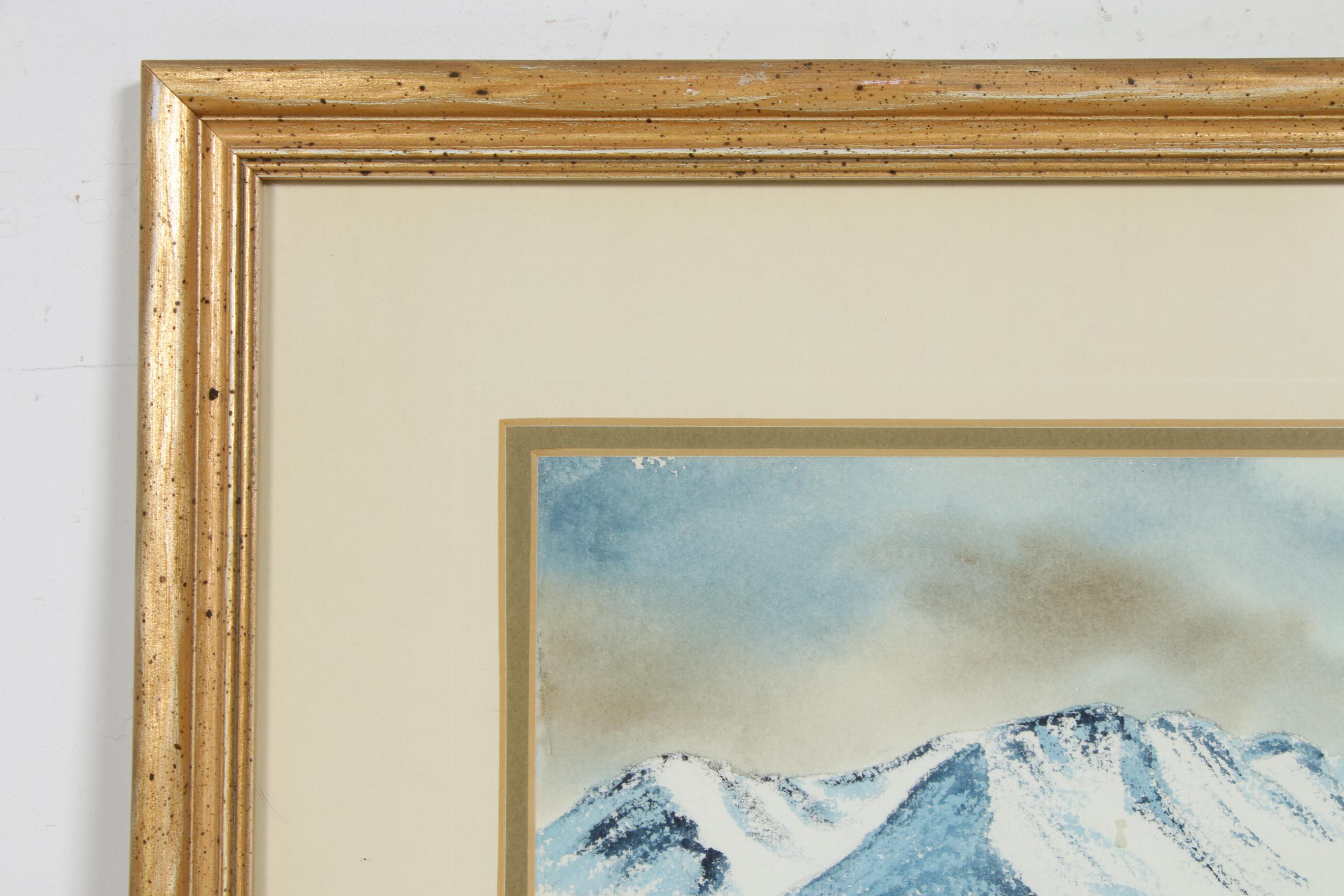 Ann Sproul Watercolor Painting "Elk Mountain Range"